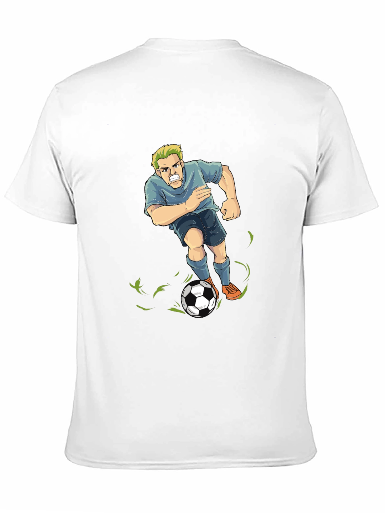 Black Soccer Player Graphic T-Shirt - Black view 11