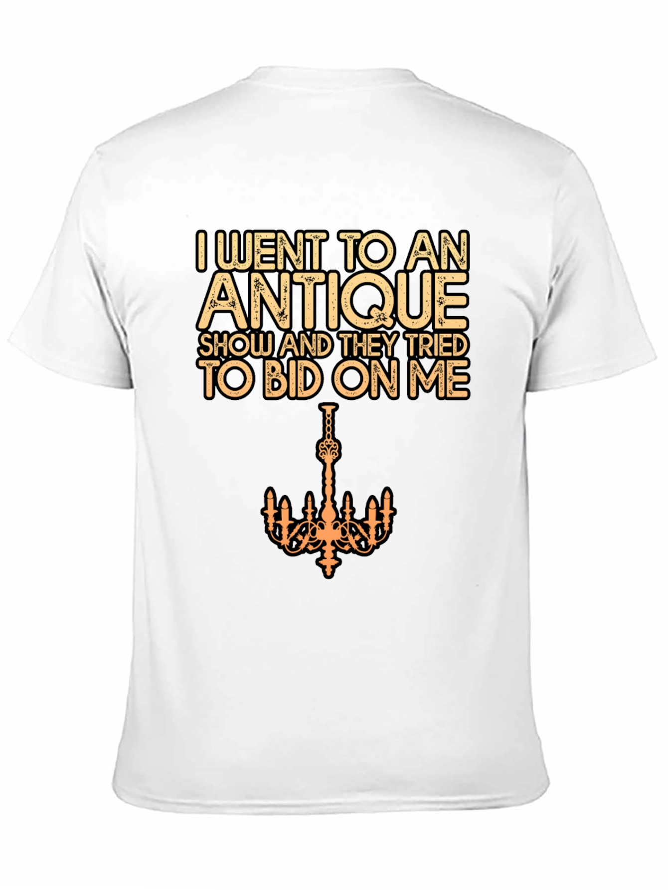 Black Antique Show Humor T-Shirt - Bid On Me view 11