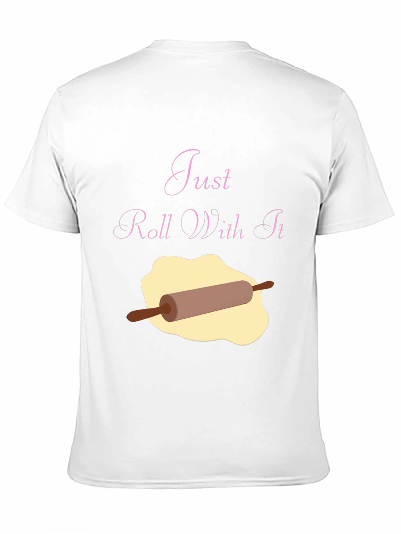 Black Just Roll With It Funny Baking T-Shirt view 11