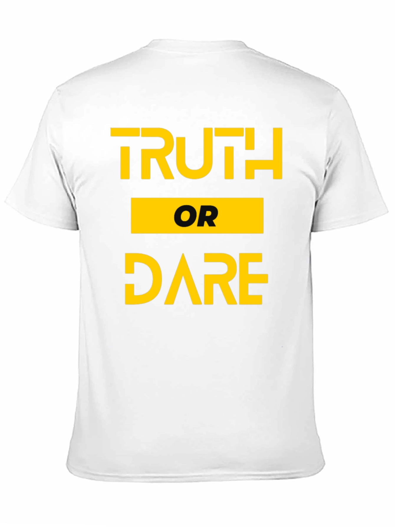 Black Truth or Dare Graphic Tee - Black Cotton T-Shirt view 11