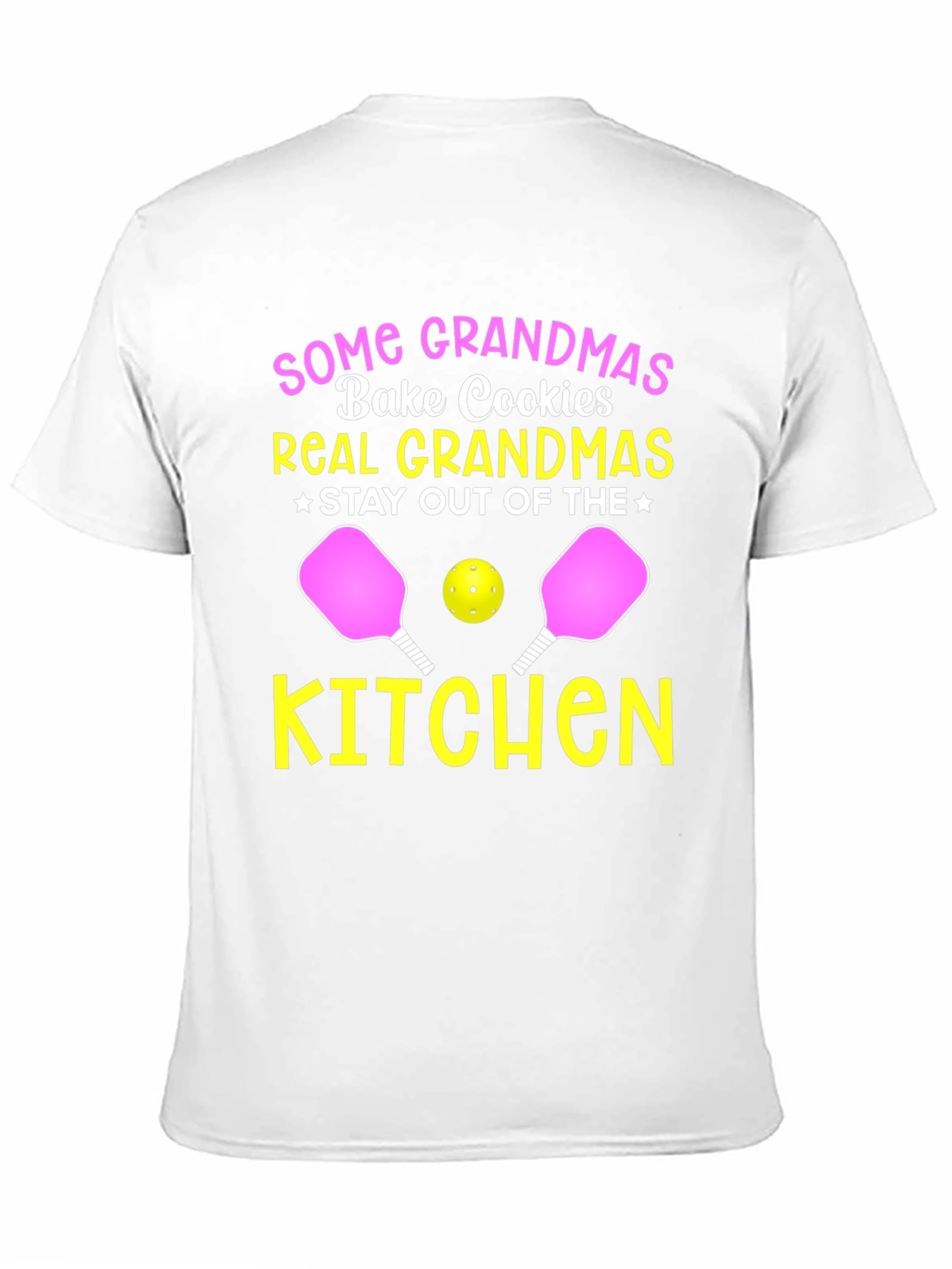 Black Pickleball Grandmas Stay Out of the Kitchen T-Shirt view 11