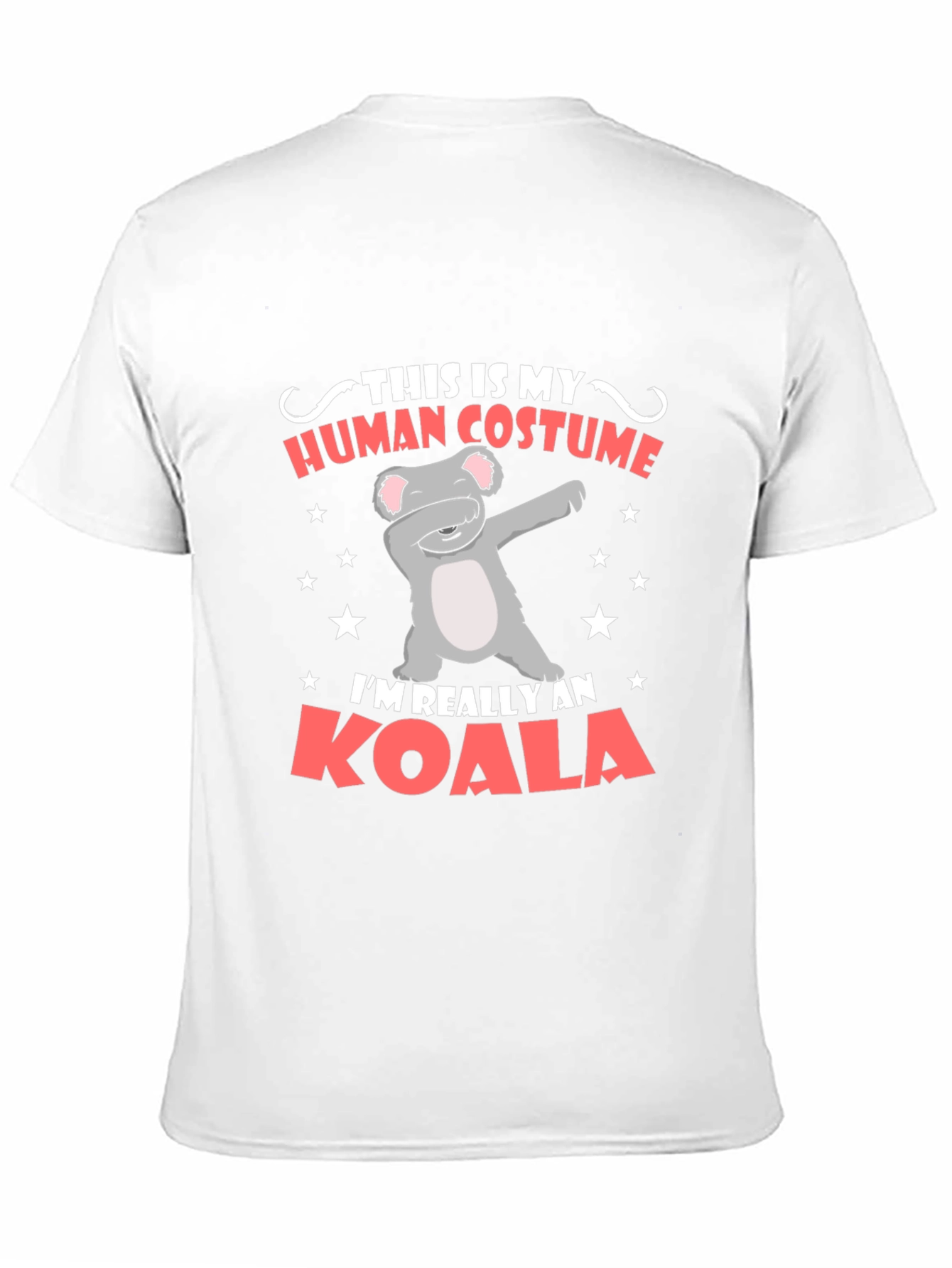 Black Funny Koala Human Costume T-Shirt view 11