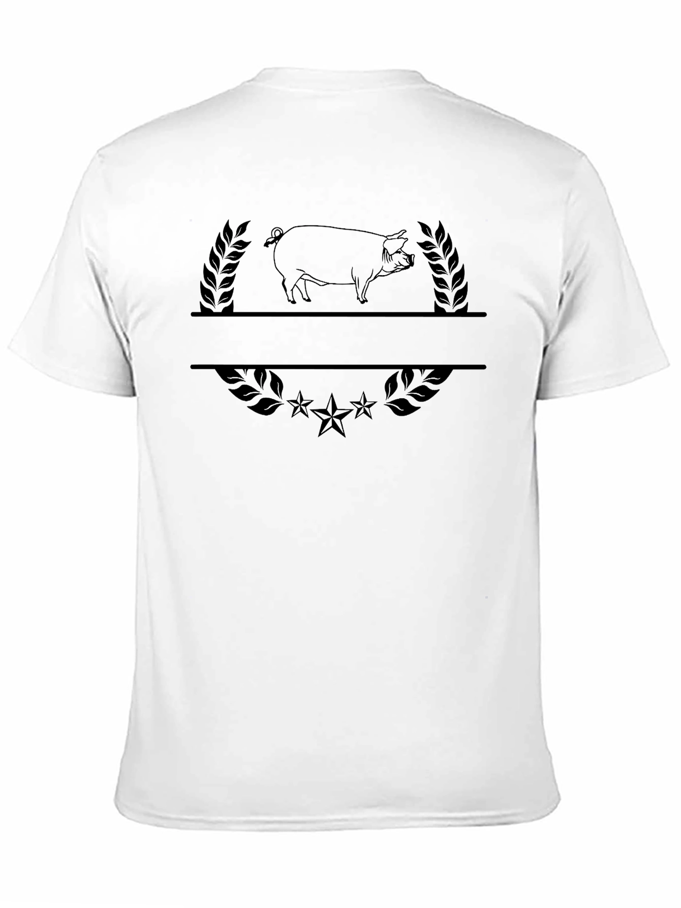 Black Pig Graphic Tee - Farm Animal T-Shirt view 11
