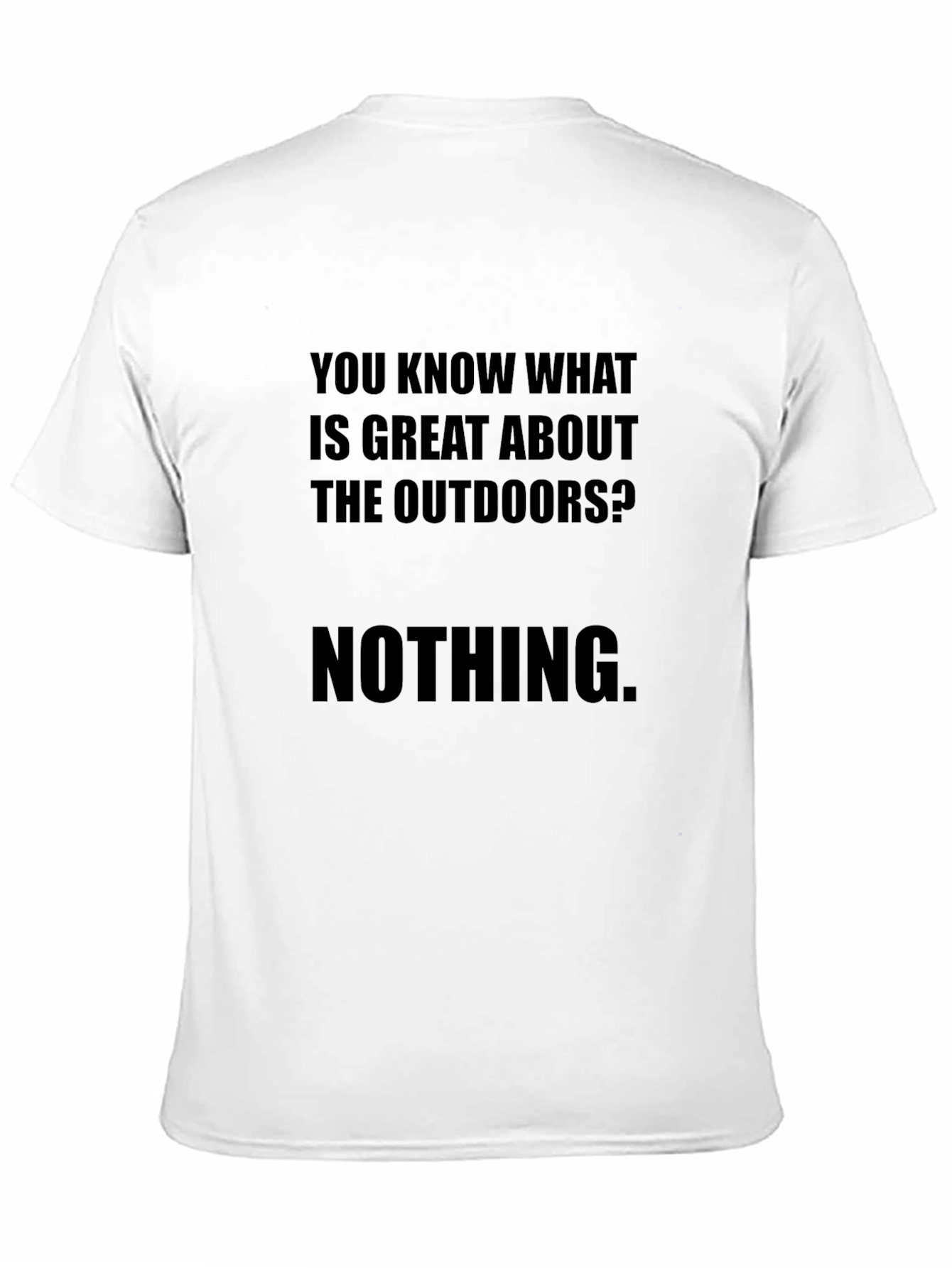Black Funny Outdoors Sarcastic T-Shirt view 11