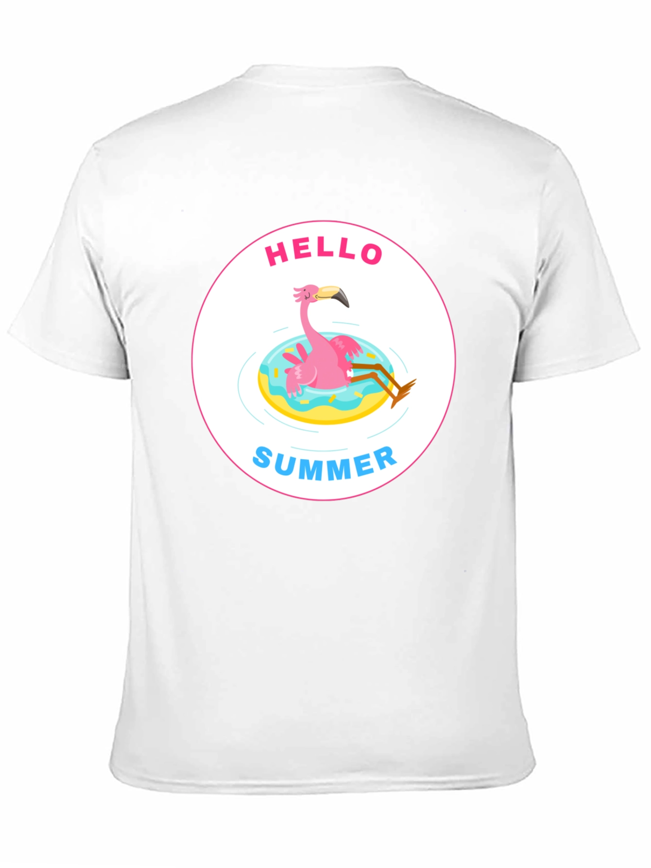 Black Hello Summer Flamingo Graphic Tee view 11