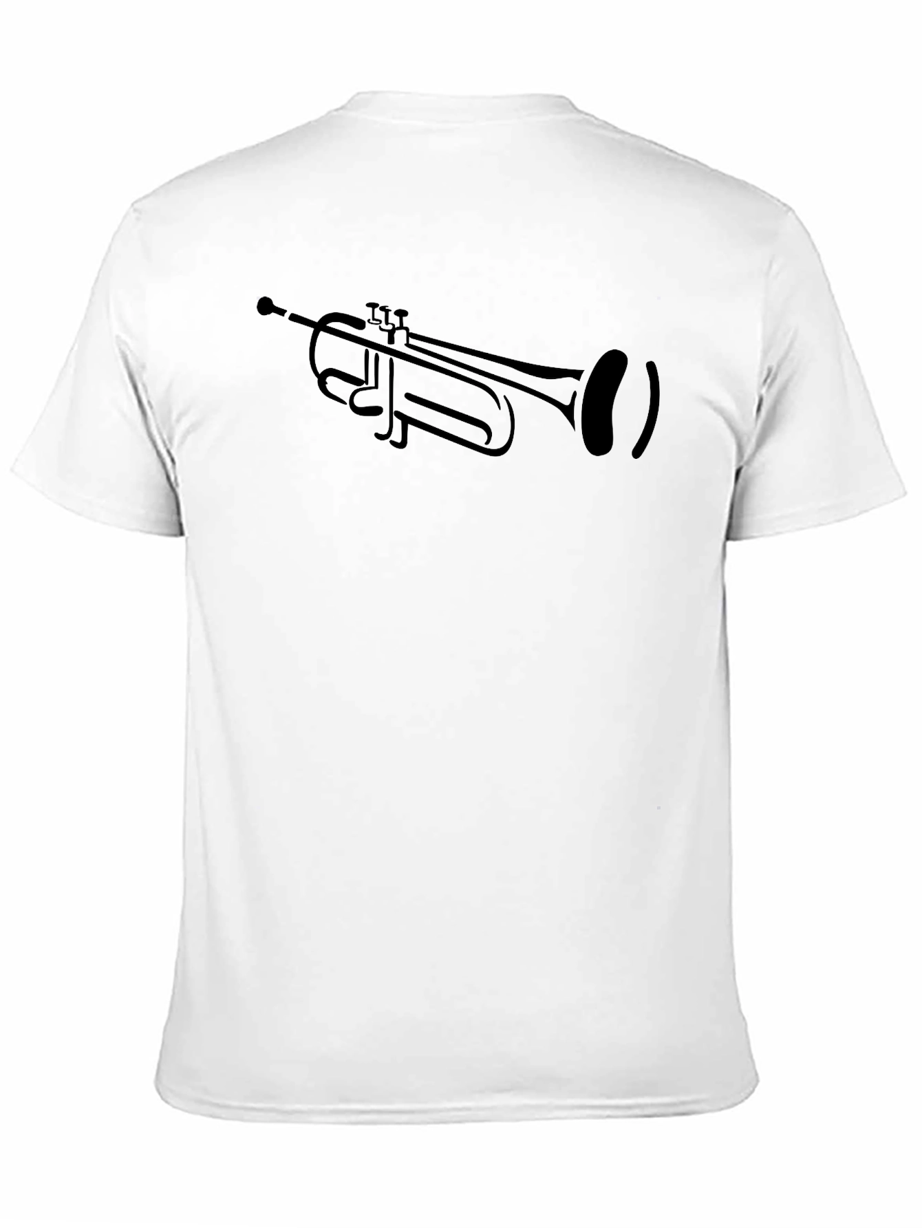 Black Trumpet Graphic Black T-Shirt - Music Lover Tee view 11
