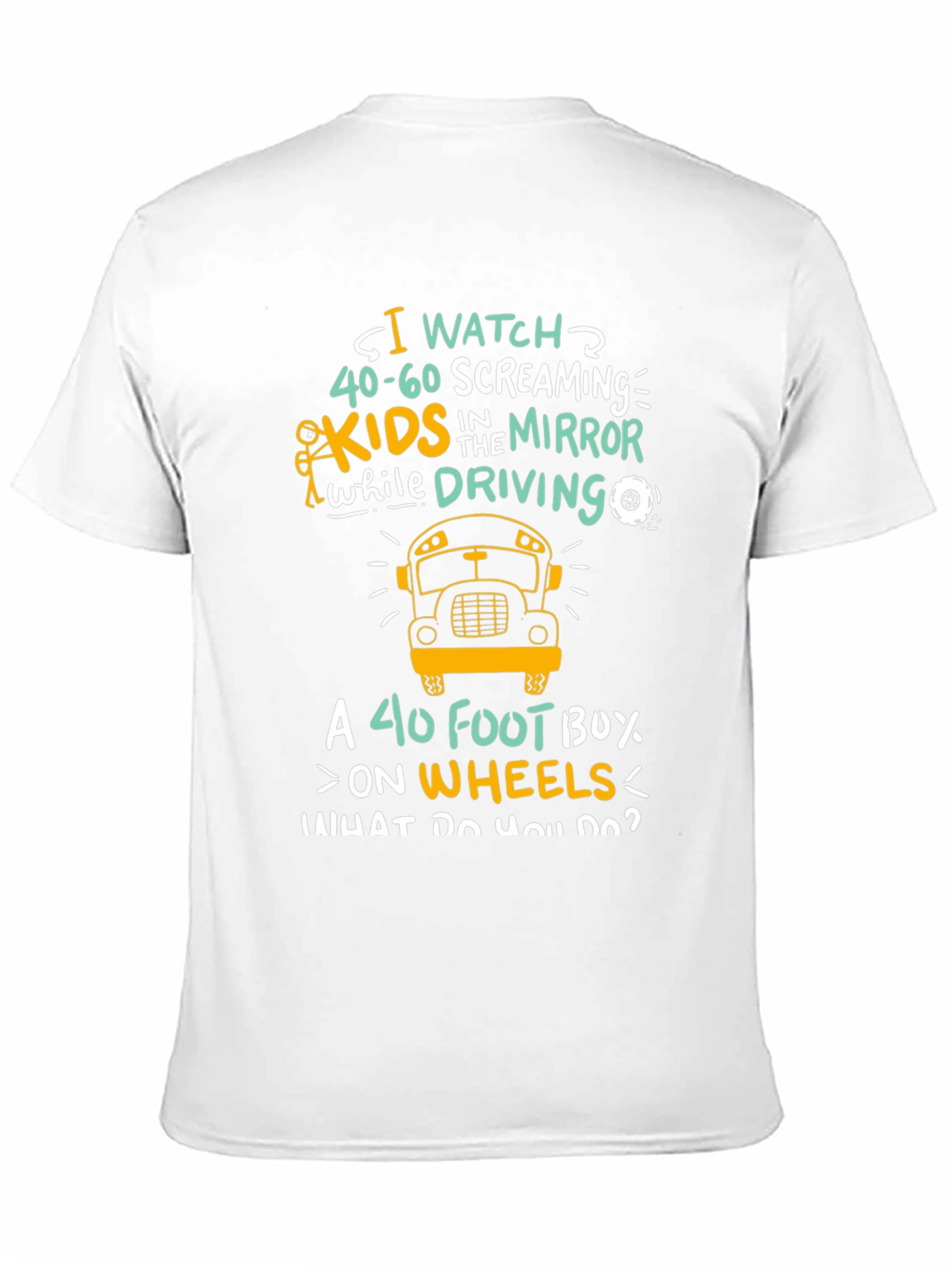 Black Funny School Bus Driver T-Shirt view 11