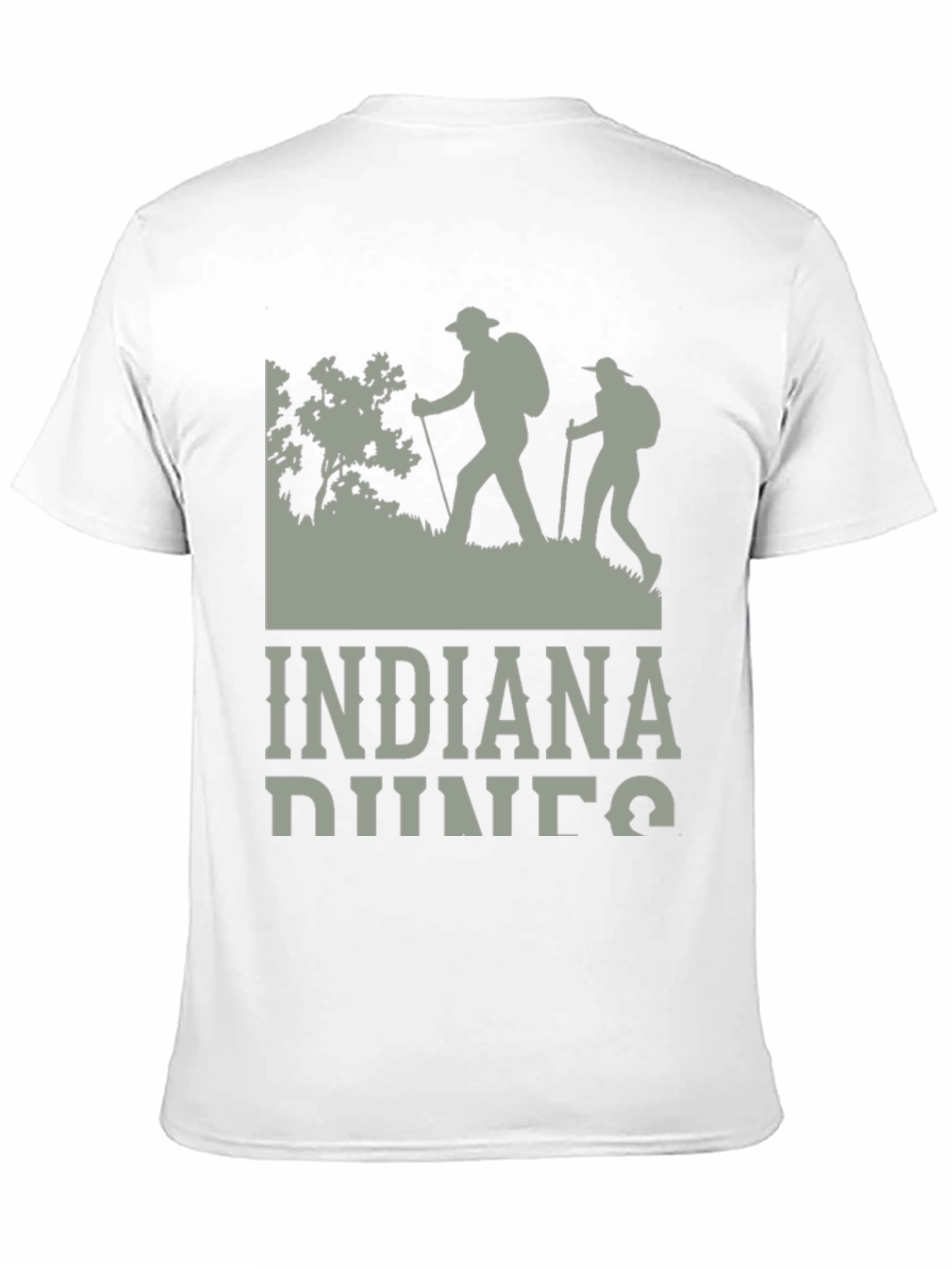 Black Indiana Dunes Hiking T-Shirt, Outdoor Adventure Tee view 11