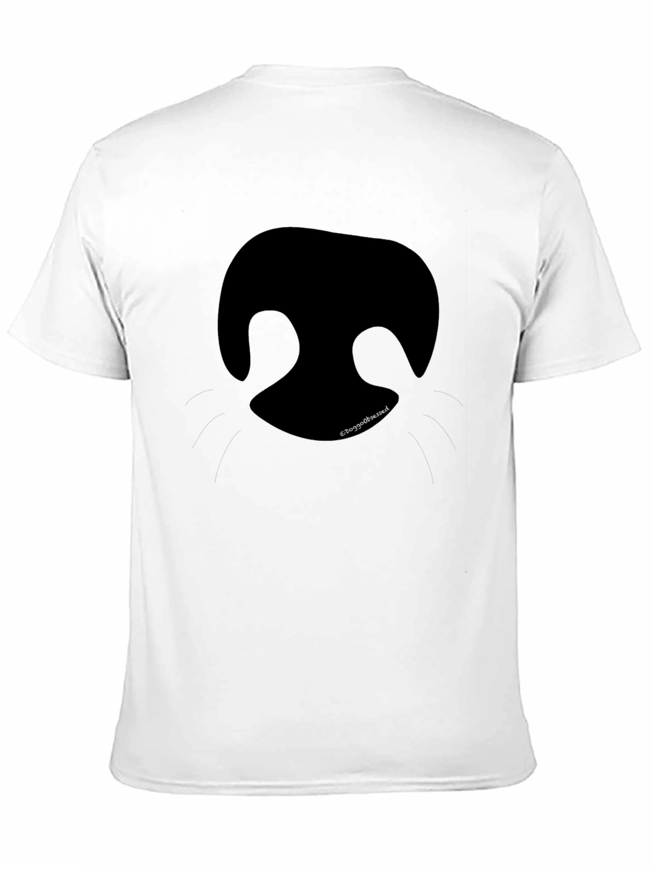 Black Dog Nose Graphic T-Shirt - Unisex Casual Tee view 11