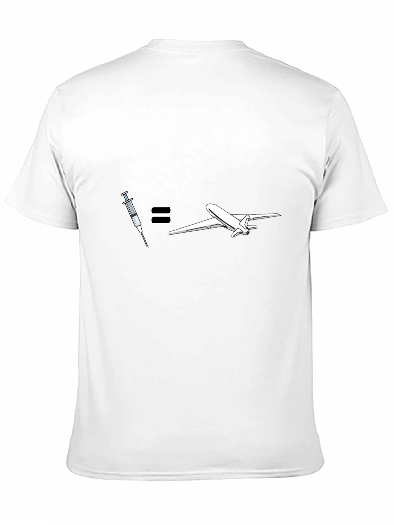 Black Vaccine = Travel Graphic T-Shirt view 11