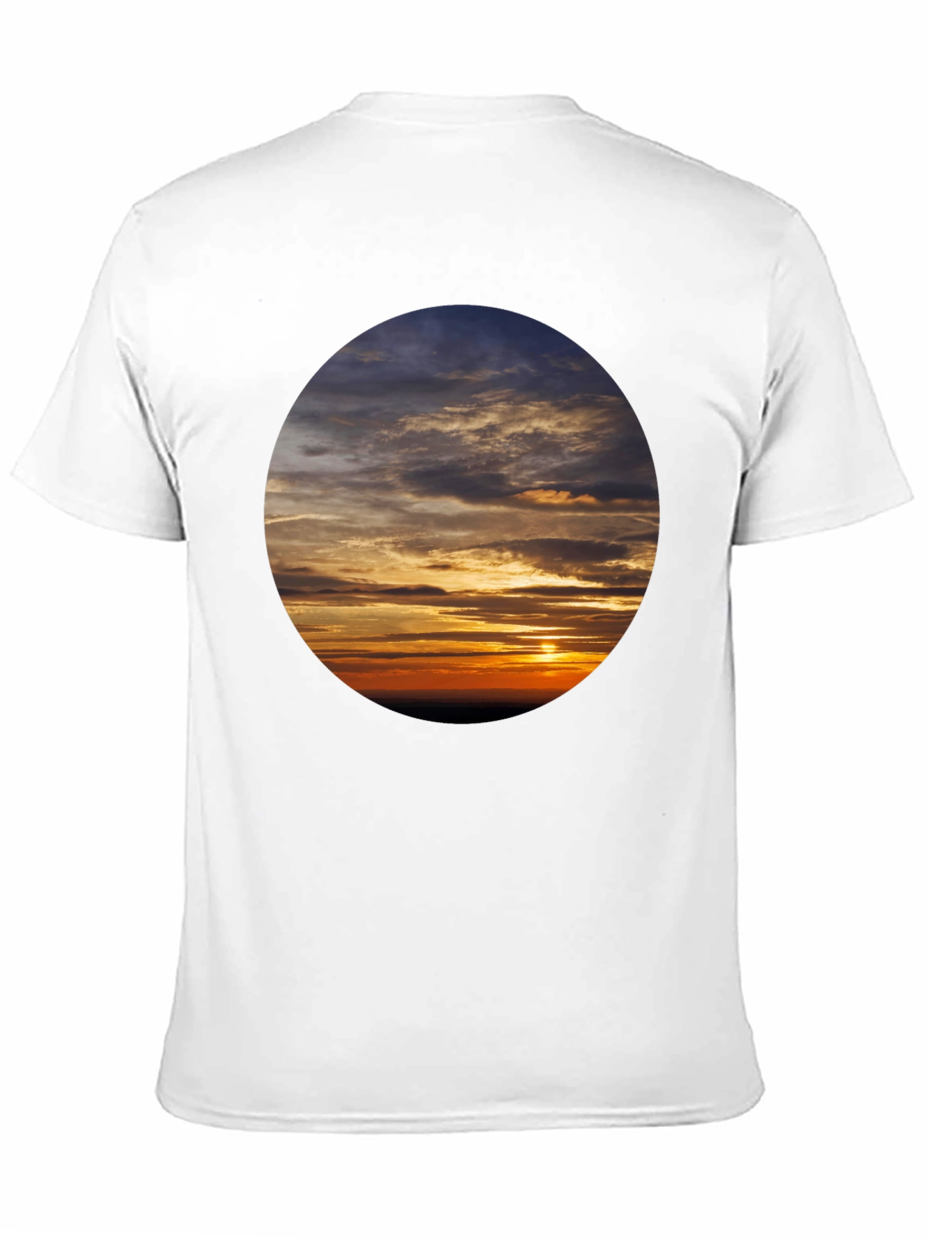 Black Sunset Sky Graphic Tee - Soft Cotton Casual Shirt view 11