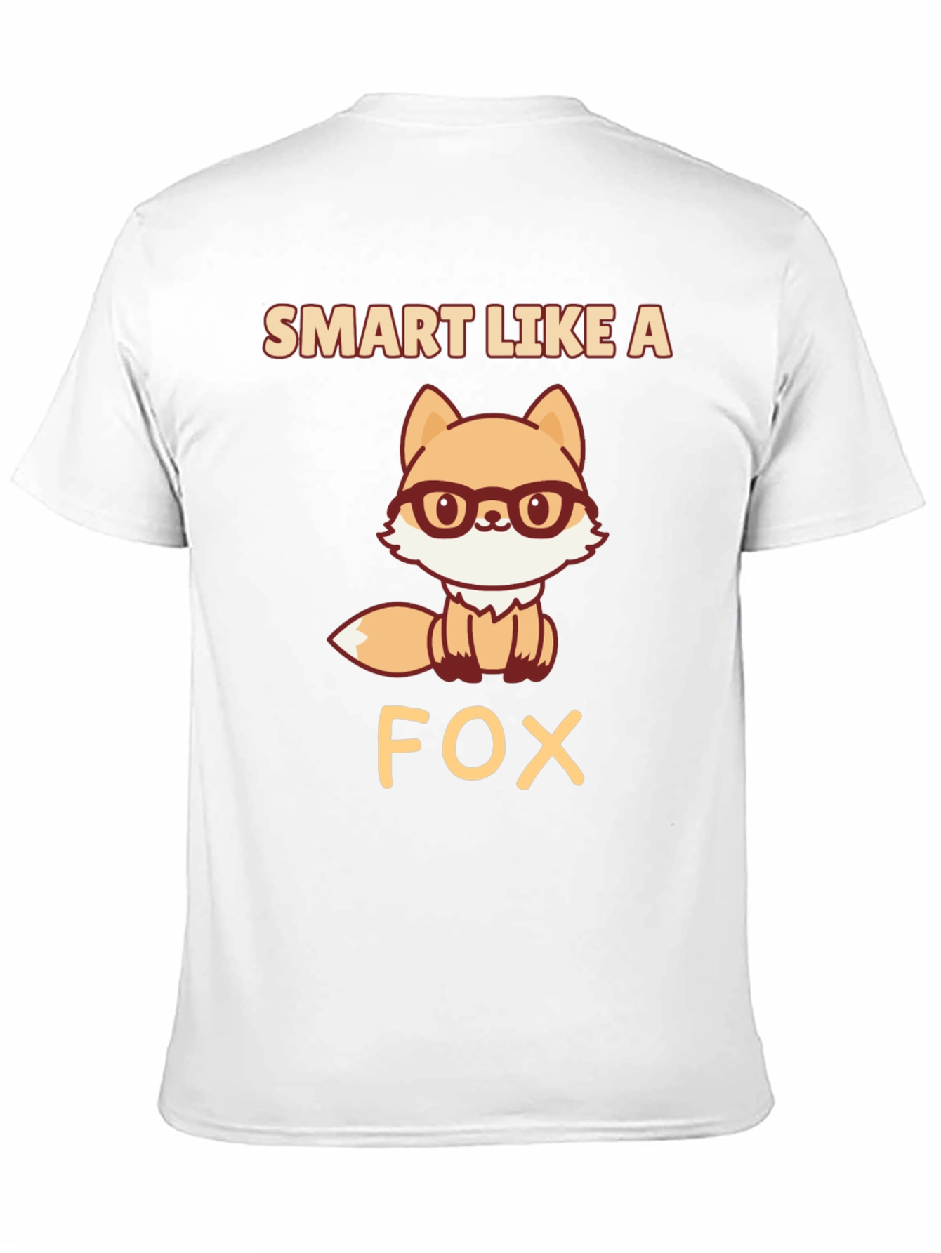 Black Smart Like A Fox T-Shirt, Geeky Animal Tee view 11