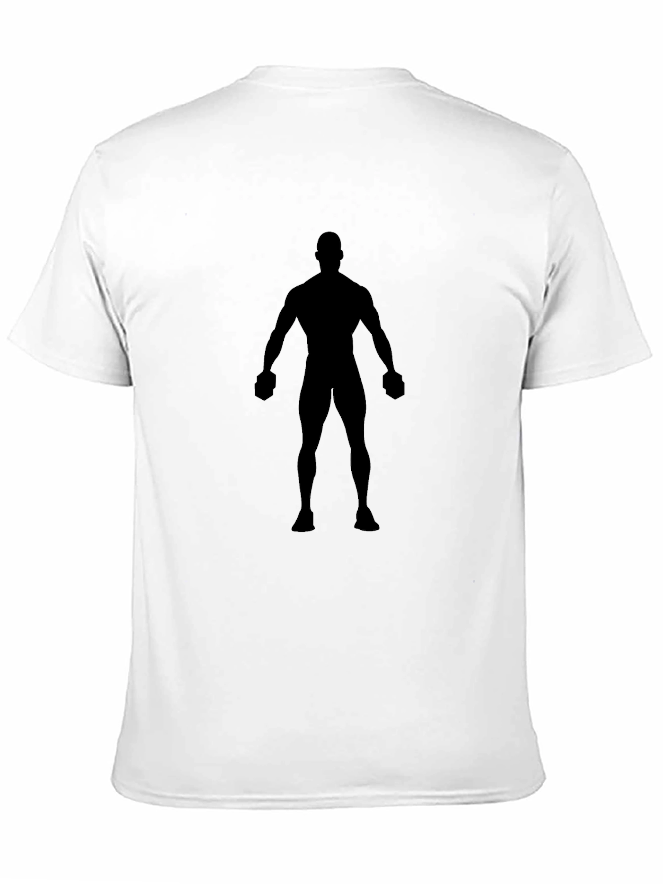 Black Silhouette Graphic Tee - Black Cotton Blend view 11