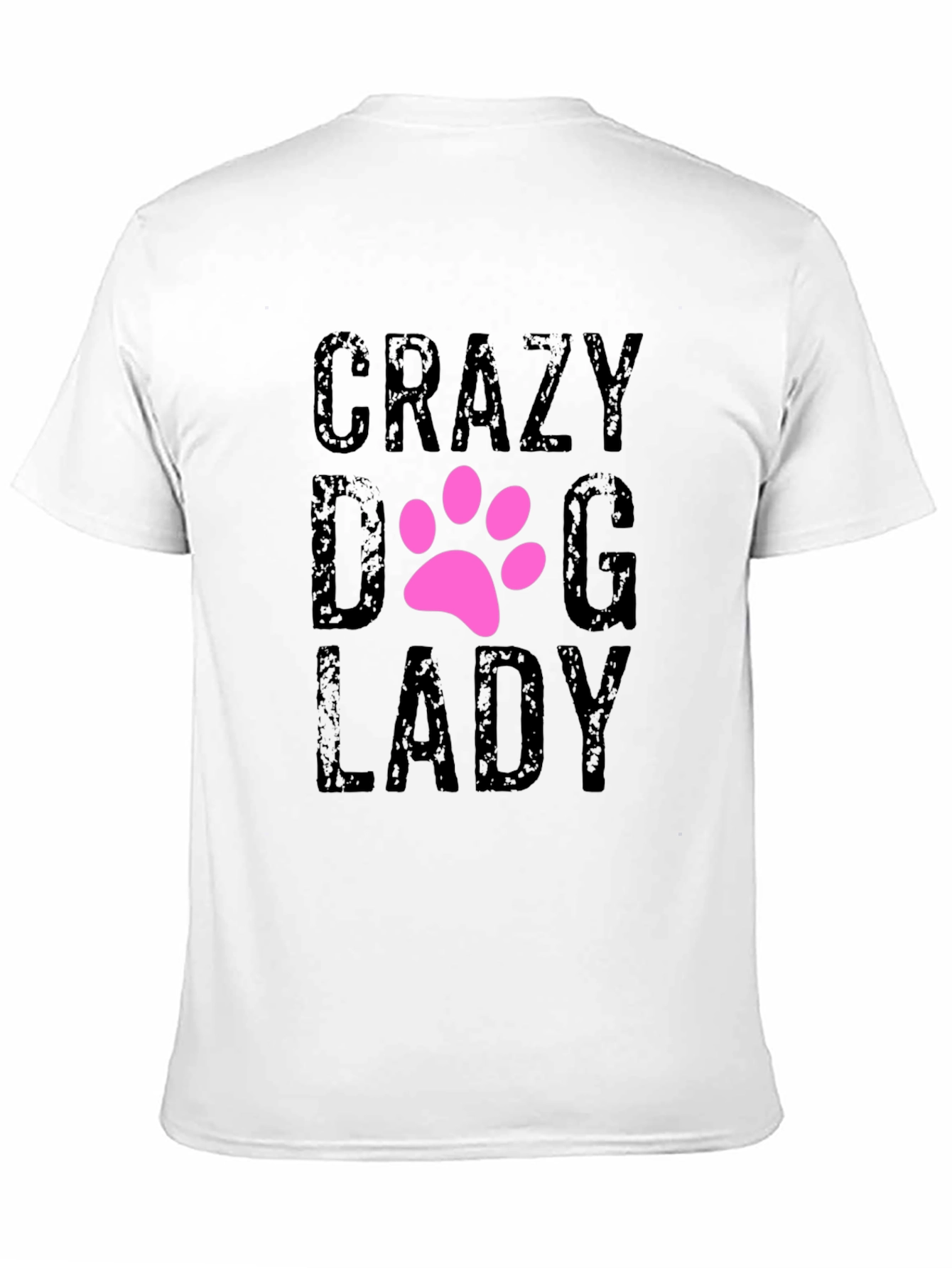 Black Crazy Dog Lady T-Shirt - Cute Pet Lover Tee view 11