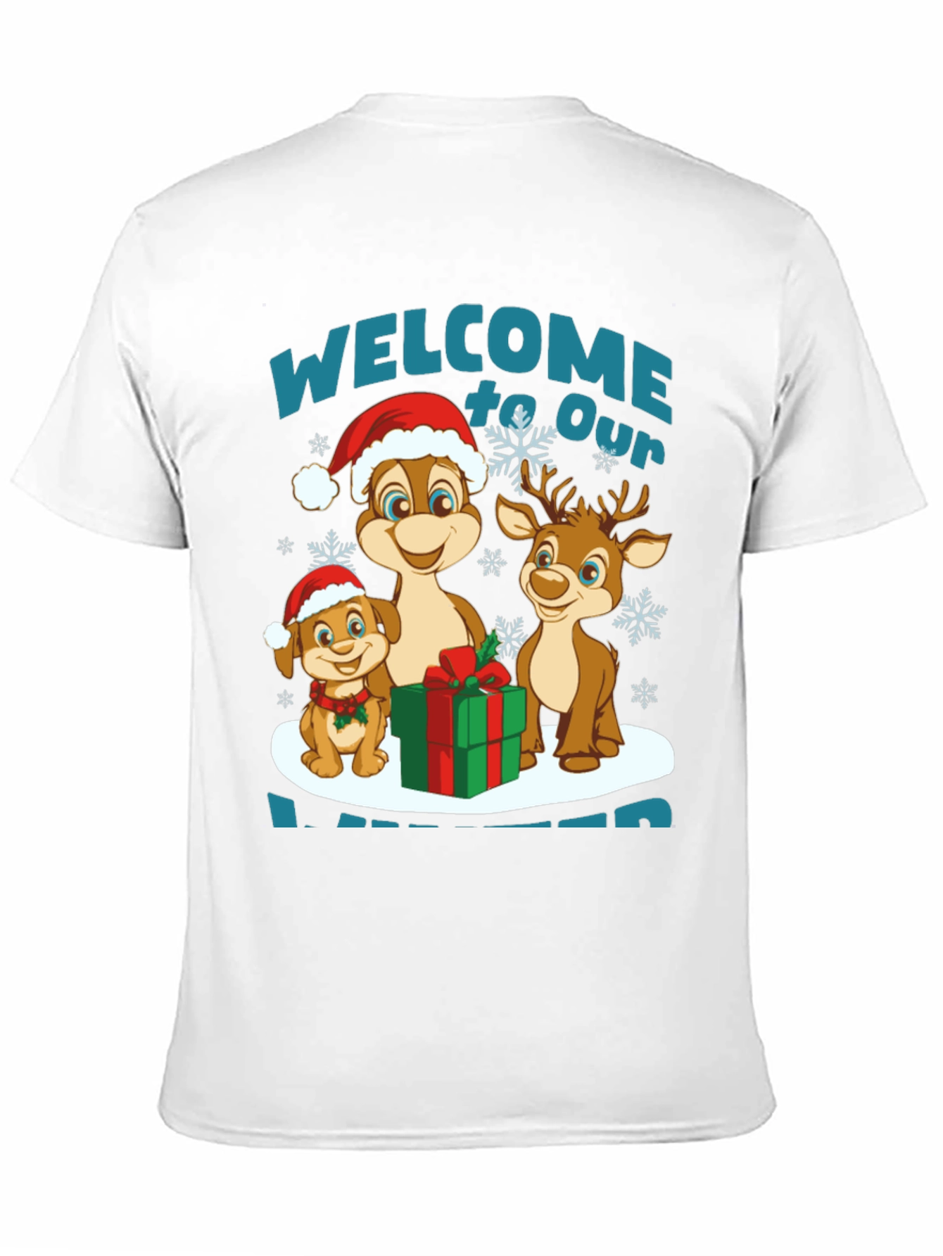 Black Festive Christmas Character T-Shirt view 11