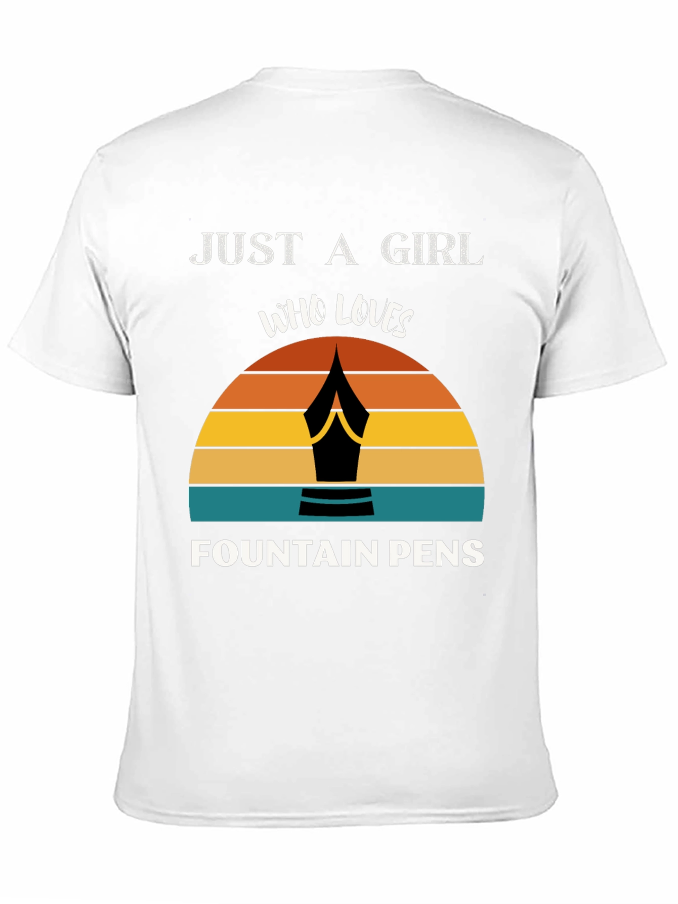 Black Fountain Pen Lover's Graphic Tee view 11