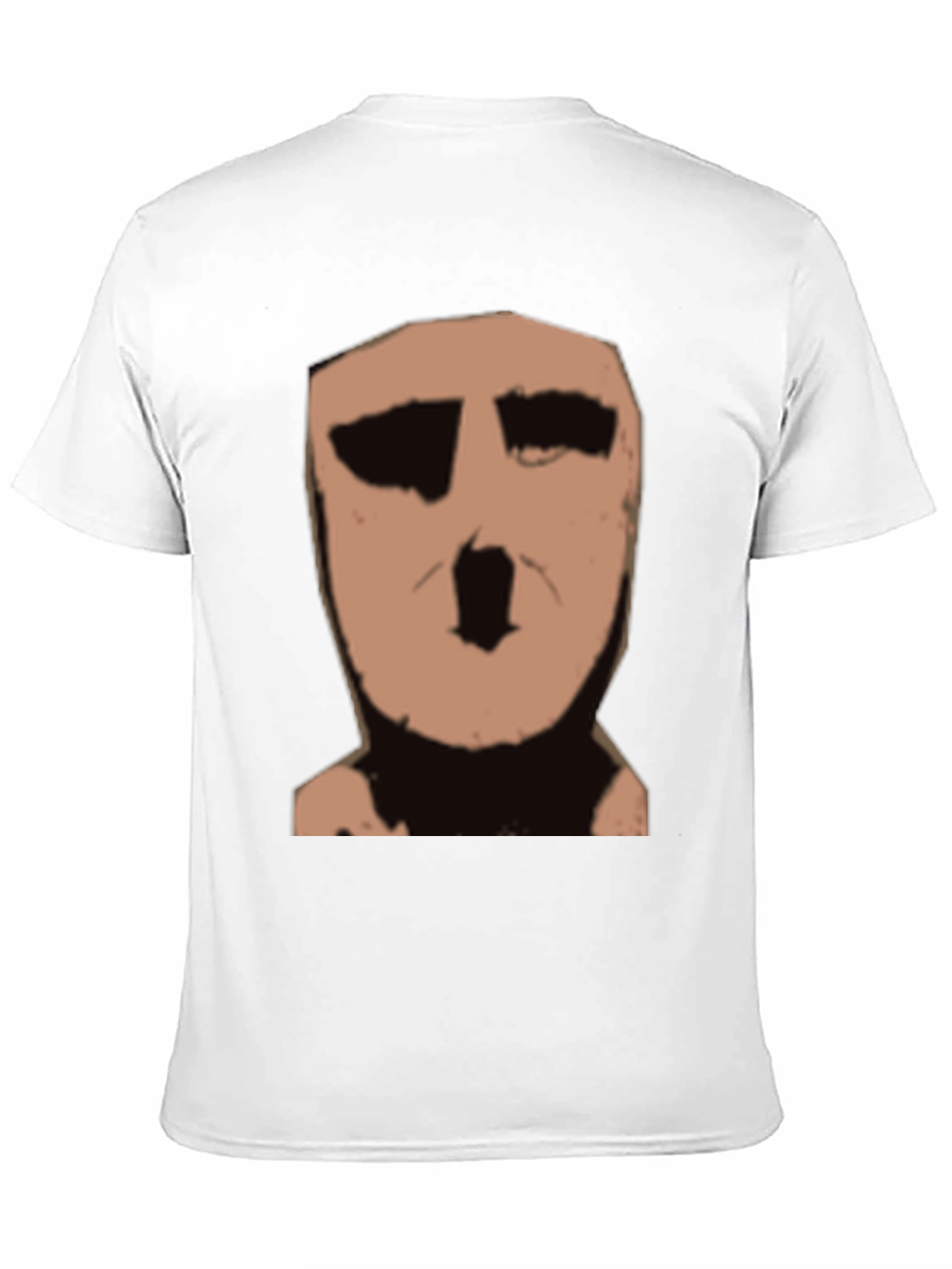 Black Abstract Face Graphic Black T-Shirt view 11