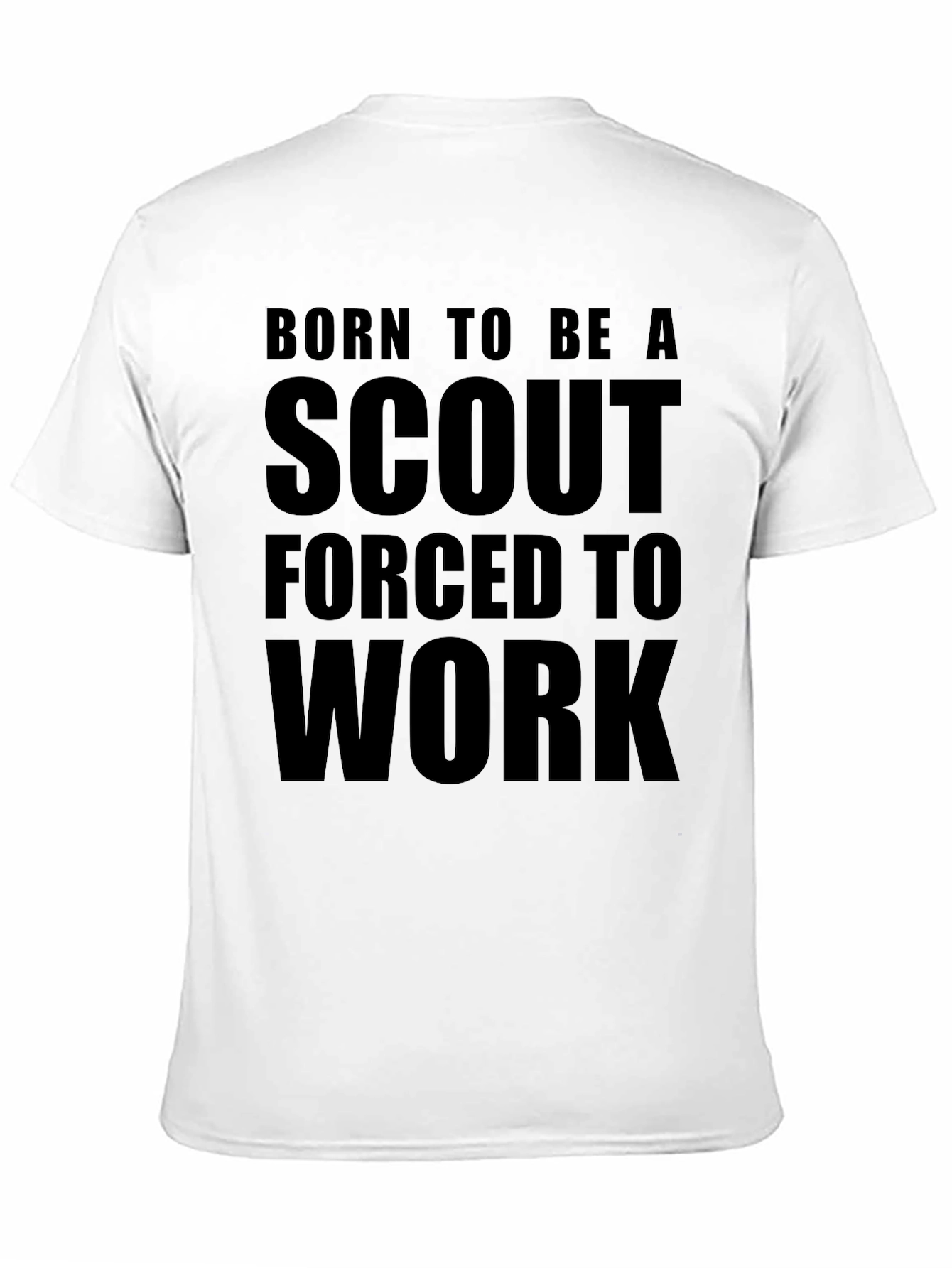 Black Born to Be a Scout T-Shirt view 11