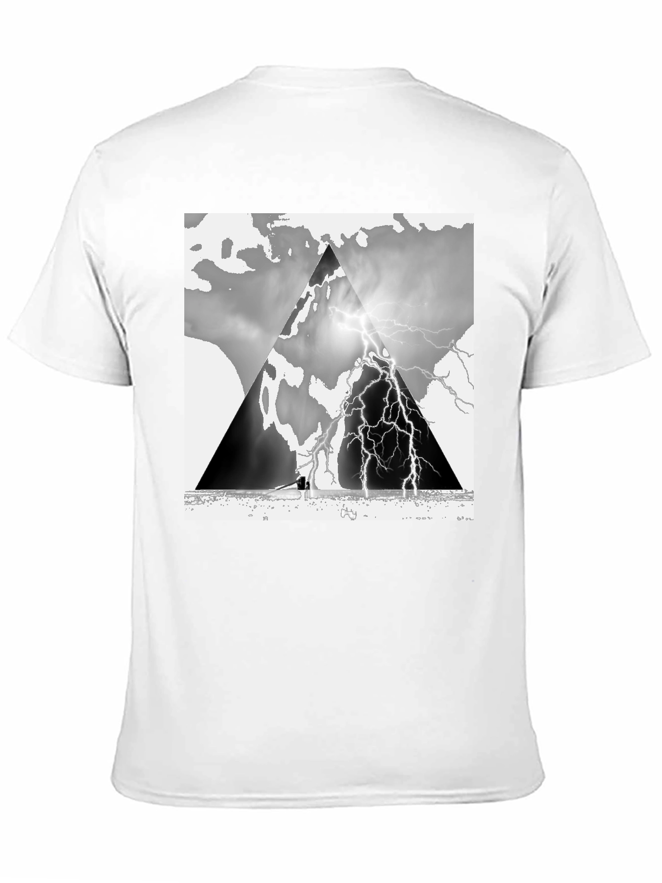 Black Stormy Mountain T-Shirt view 11