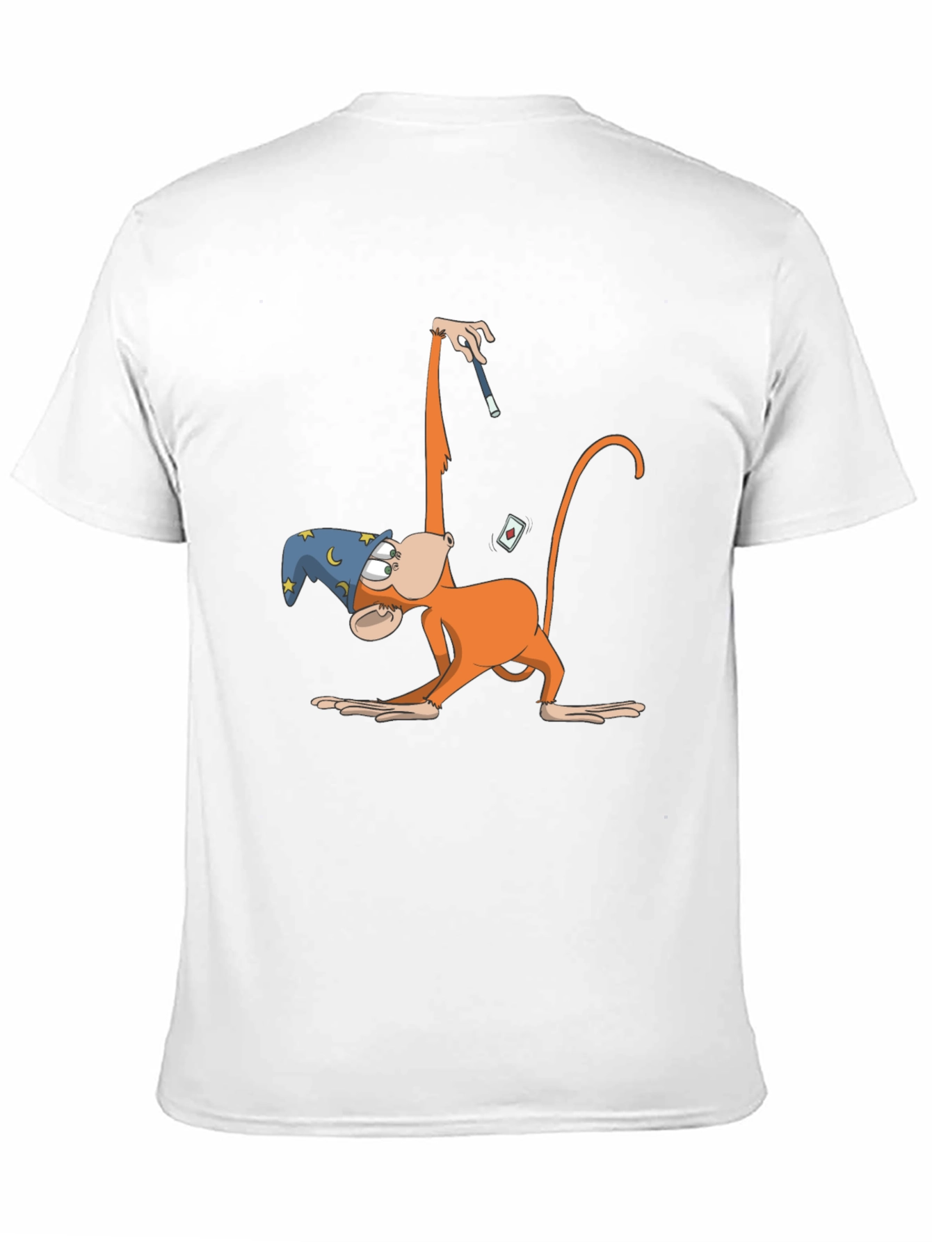 Black Monkey Magician T-Shirt - Funny Cartoon Design view 11
