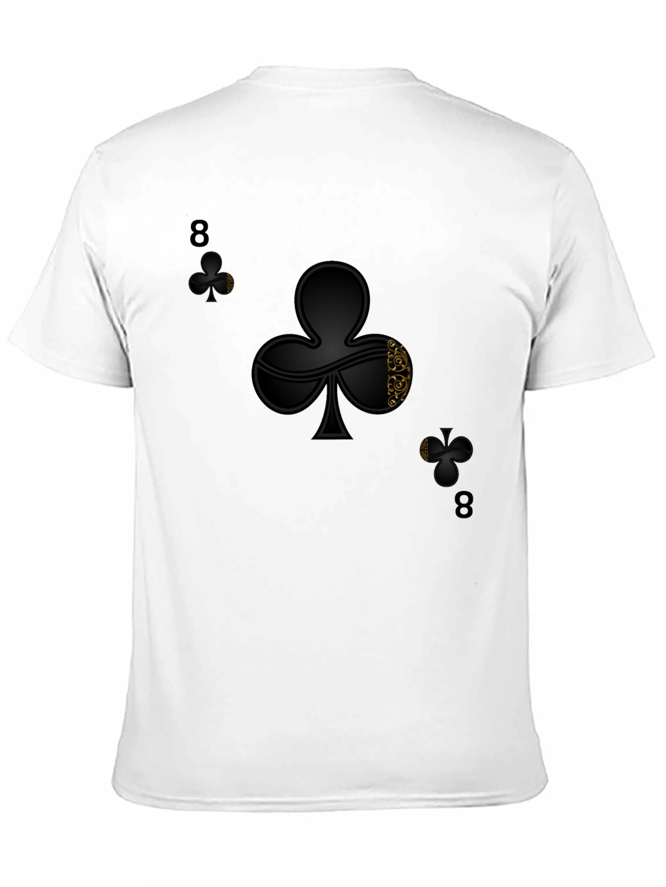 8 of Clubs Graphic Tee - Stylish Black T-Shirt - 11