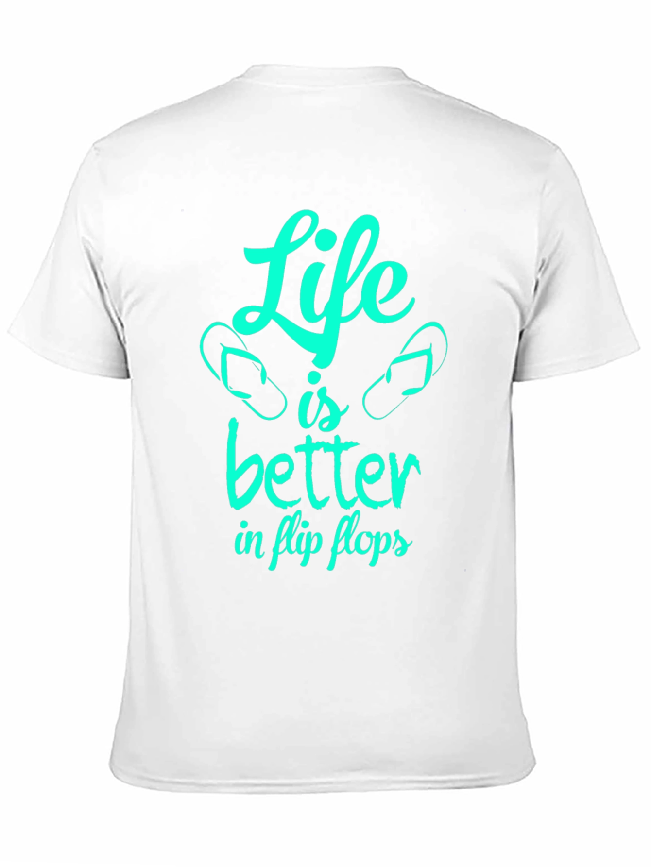 Black Life is Better in Flip Flops - Graphic T-Shirt view 11