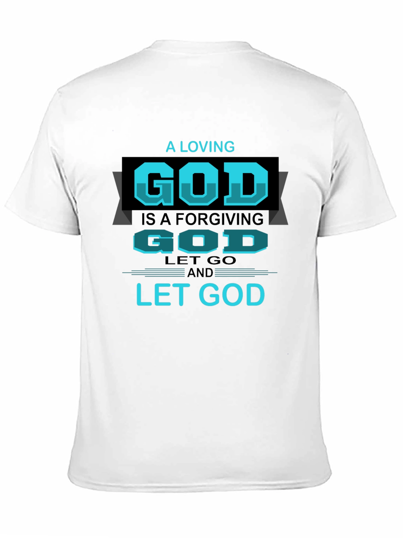 Black A Loving God Graphic T-Shirt view 11