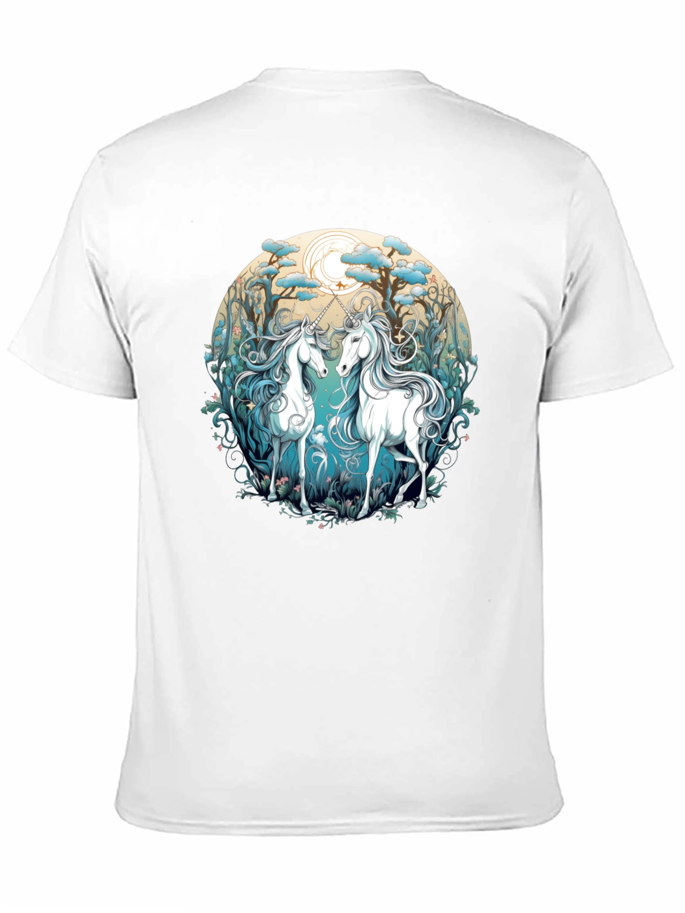 Black Unicorns Graphic T-Shirt - Men's Black Tee view 11