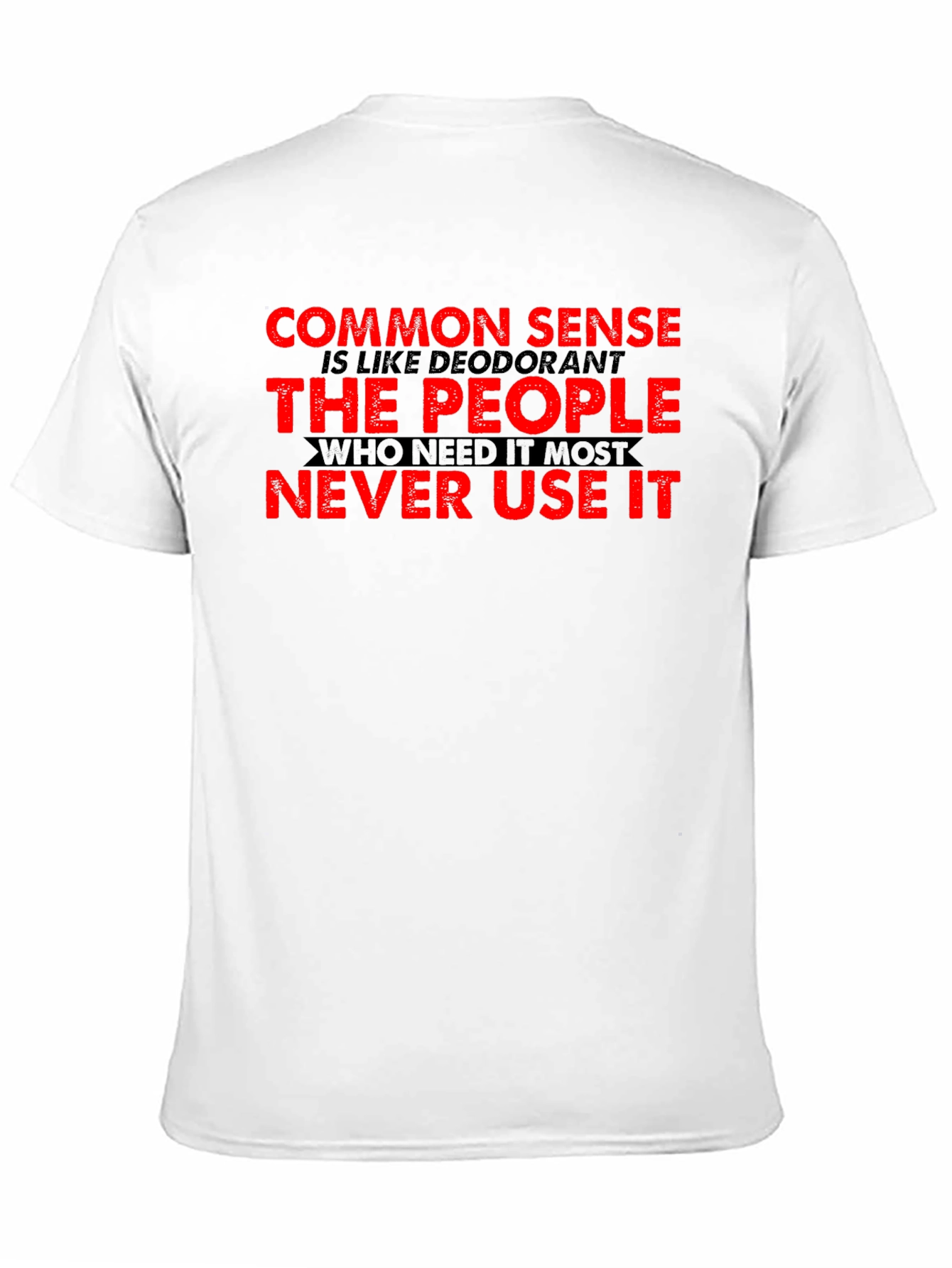 Black Common Sense Deodorant Graphic Tee view 11