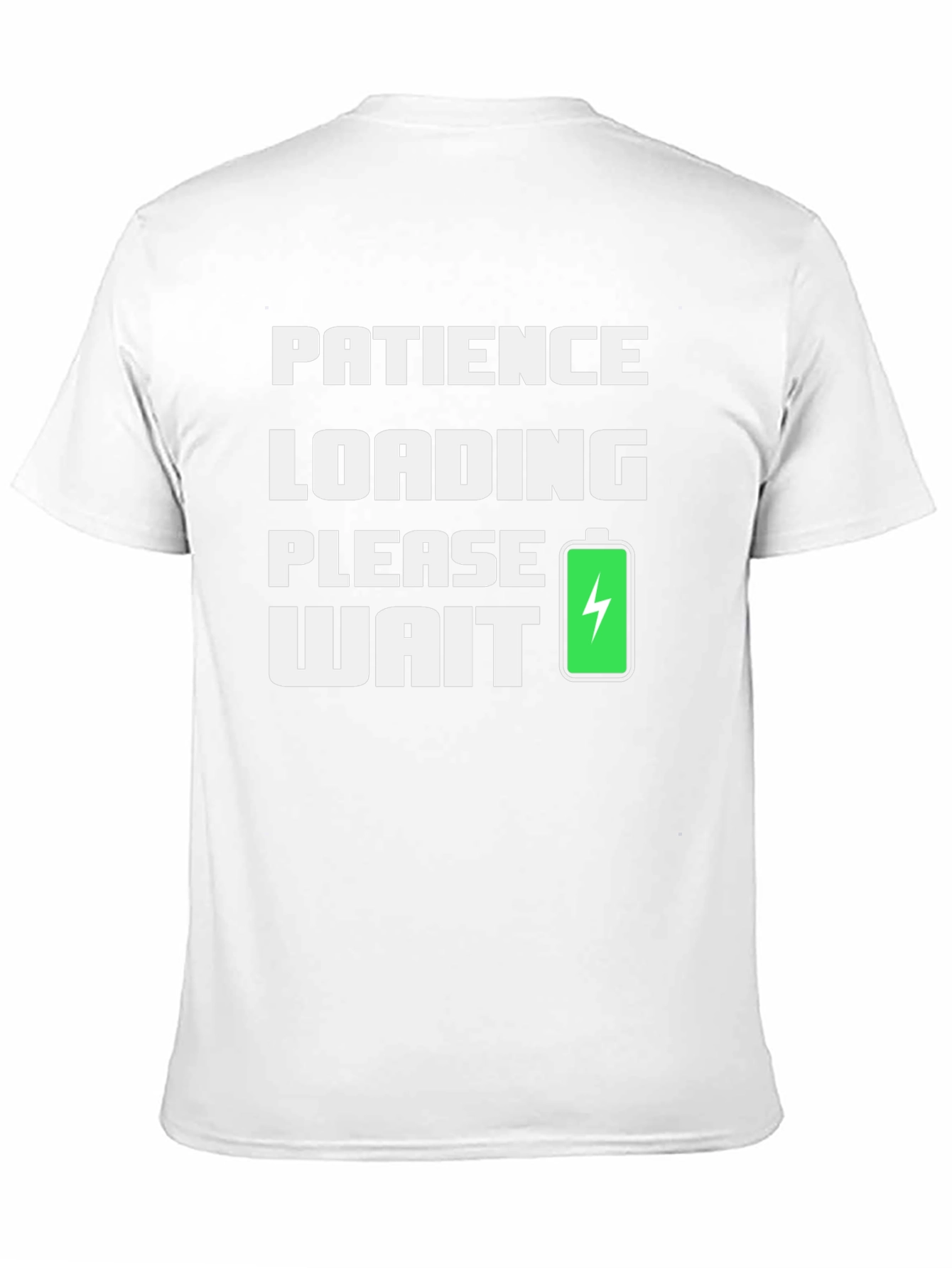 Black Patience Loading Funny Graphic Tee view 11