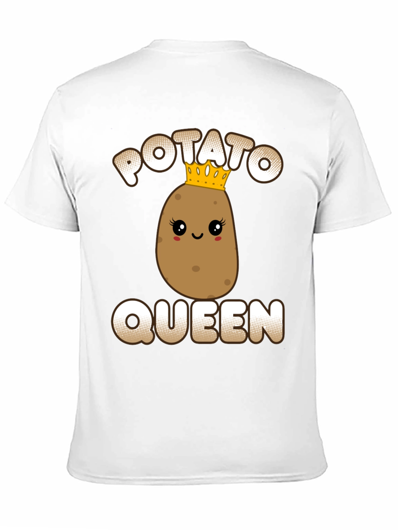Black Potato Queen Graphic Tee - Funny T-Shirt view 11