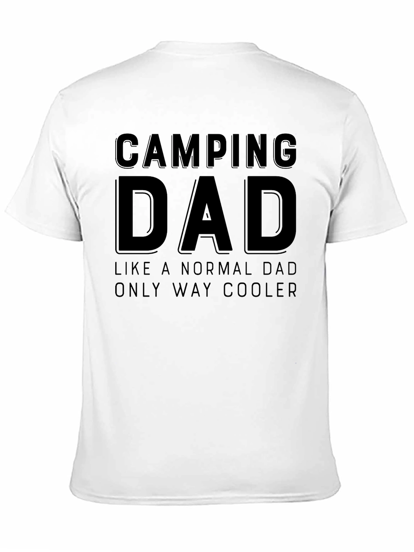 Black Camping Dad T-Shirt - Cool Dad Tee view 11