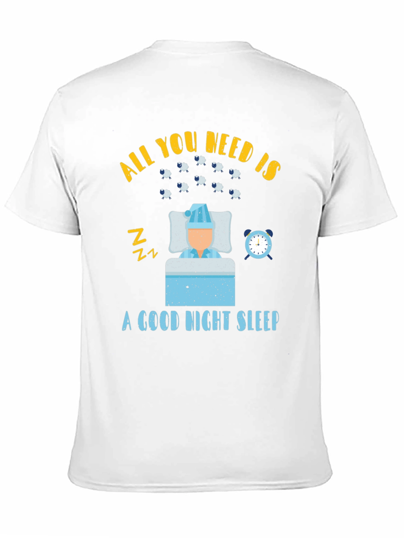 Black All You Need is Sleep T-Shirt view 11
