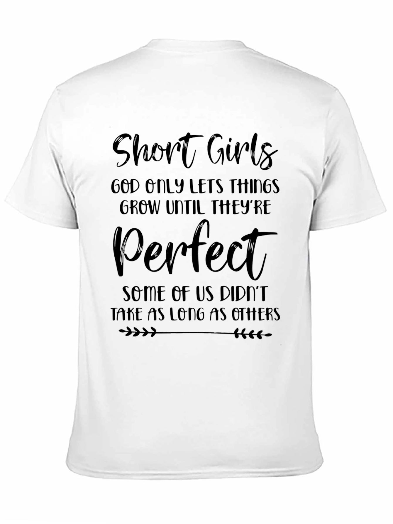 Black Funny Short Girls T-Shirt - God Only Lets Things Grow view 11