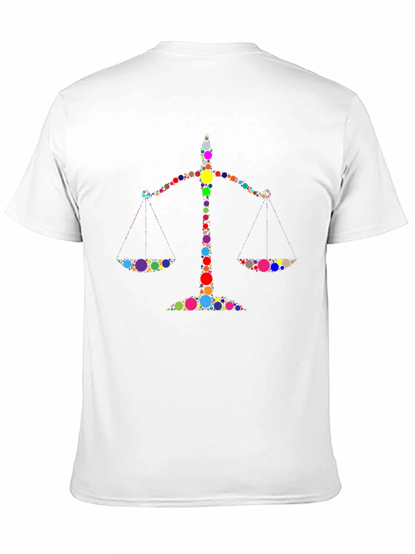 Black Justice Scales Graphic Black T-Shirt view 11