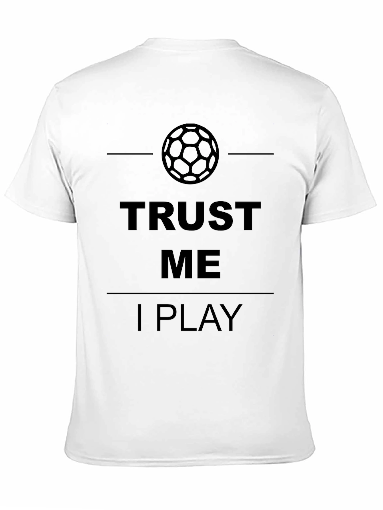 Black Trust Me I Play Soccer Graphic T-Shirt - Mens Black Tee view 11