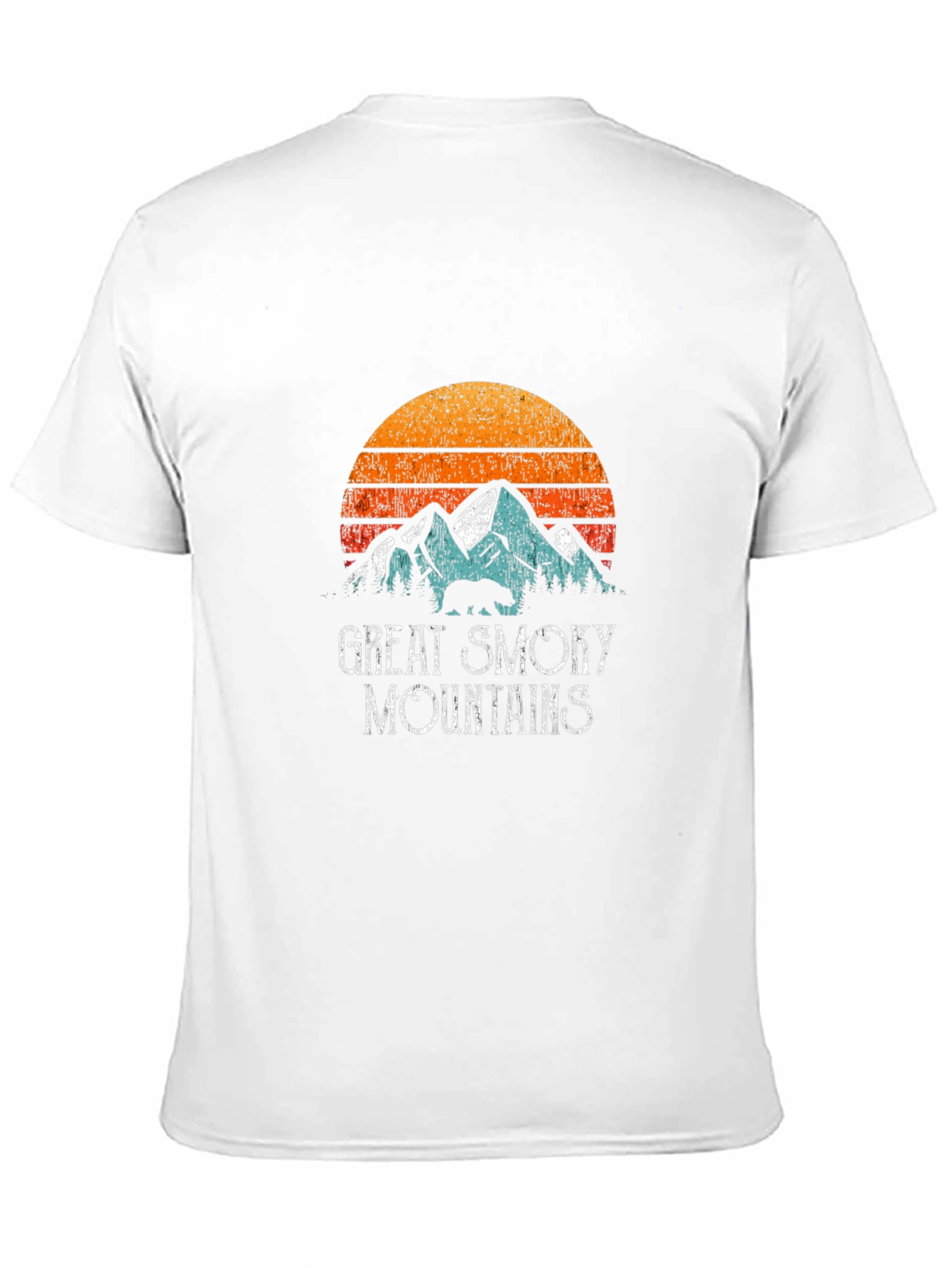 Black Great Smoky Mountains T-Shirt, Retro Graphic Tee view 11
