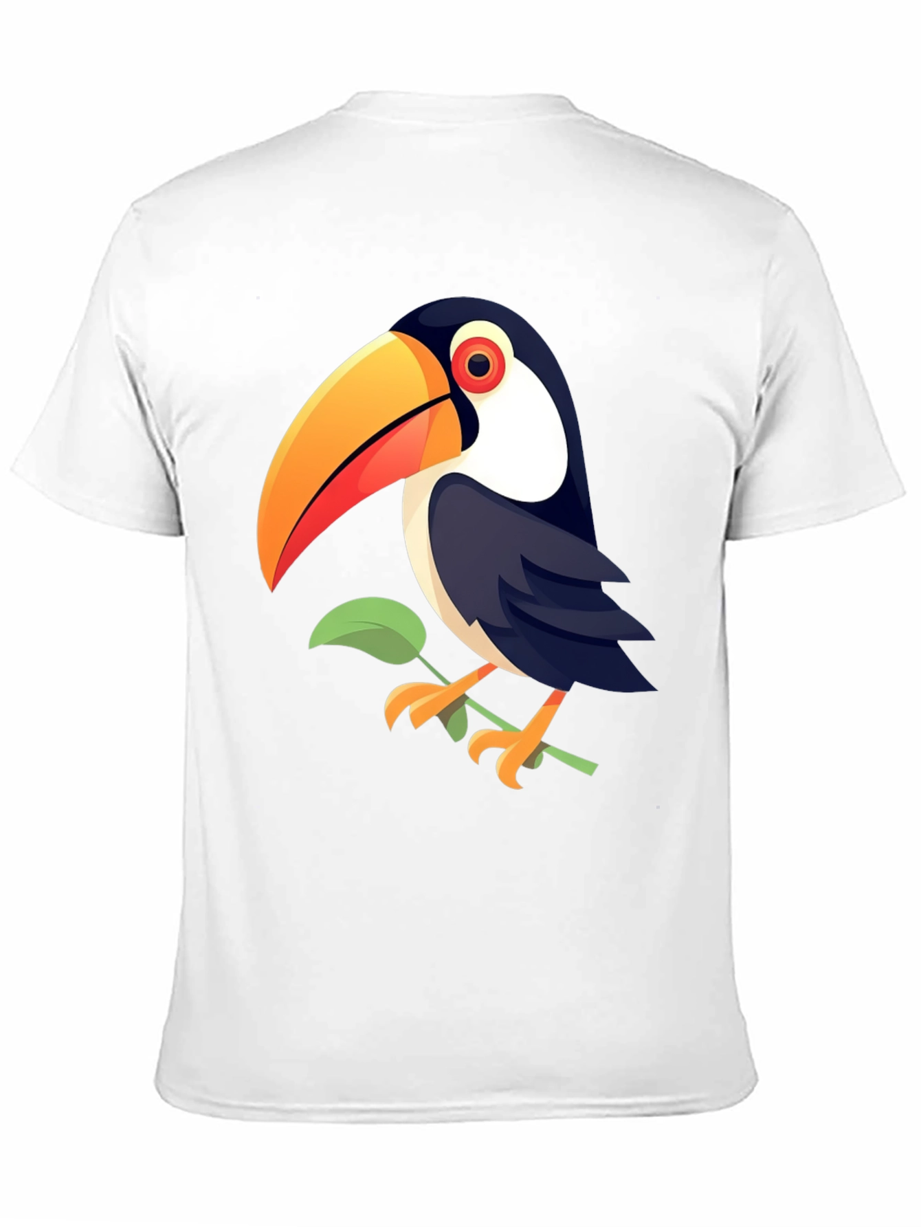 Black Toucan Graphic Print Black T-Shirt view 11