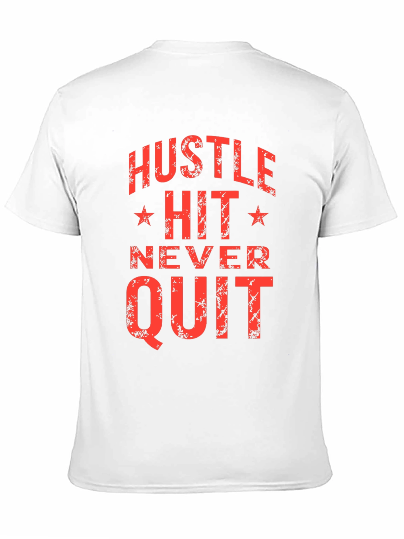 Black Hustle Hit Never Quit Graphic T-Shirt view 11