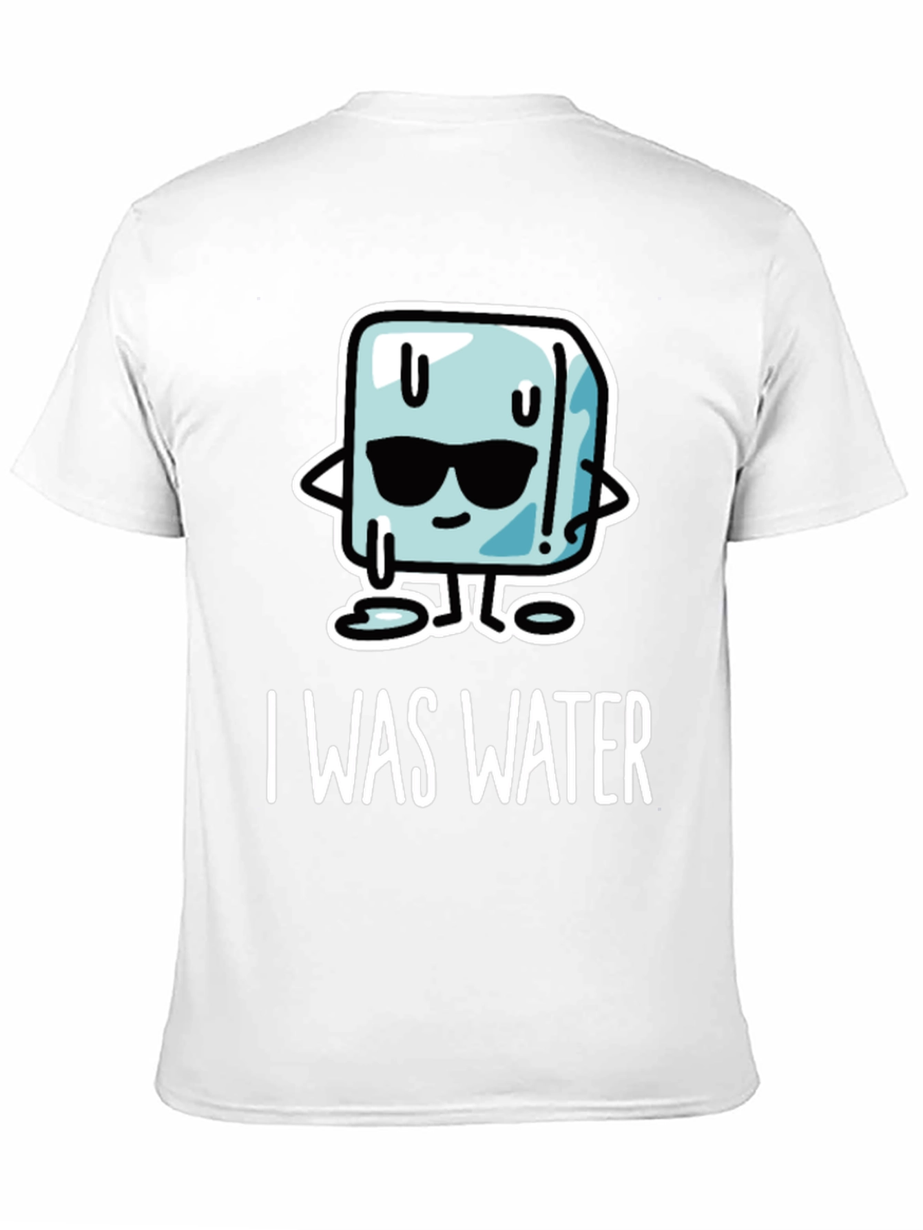 Black Cool Ice Cube T-Shirt - I Was Water Graphic Tee view 11