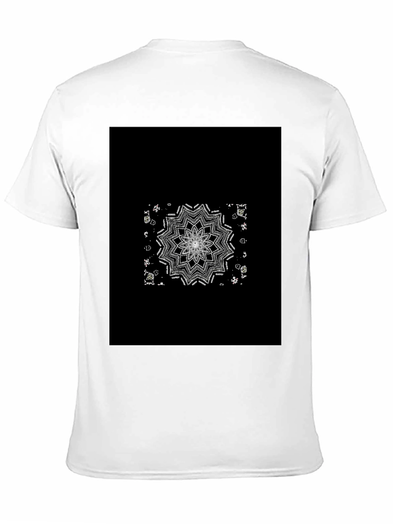 Black Mandala Graphic Tee - Black Cotton Blend view 11