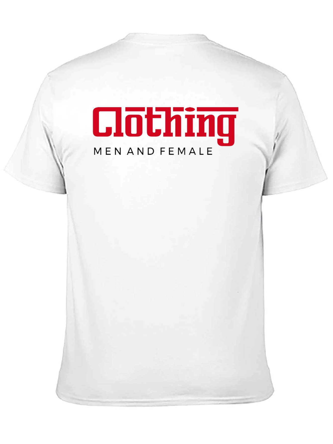 Black Clothing Men and Female Graphic T-Shirt view 11