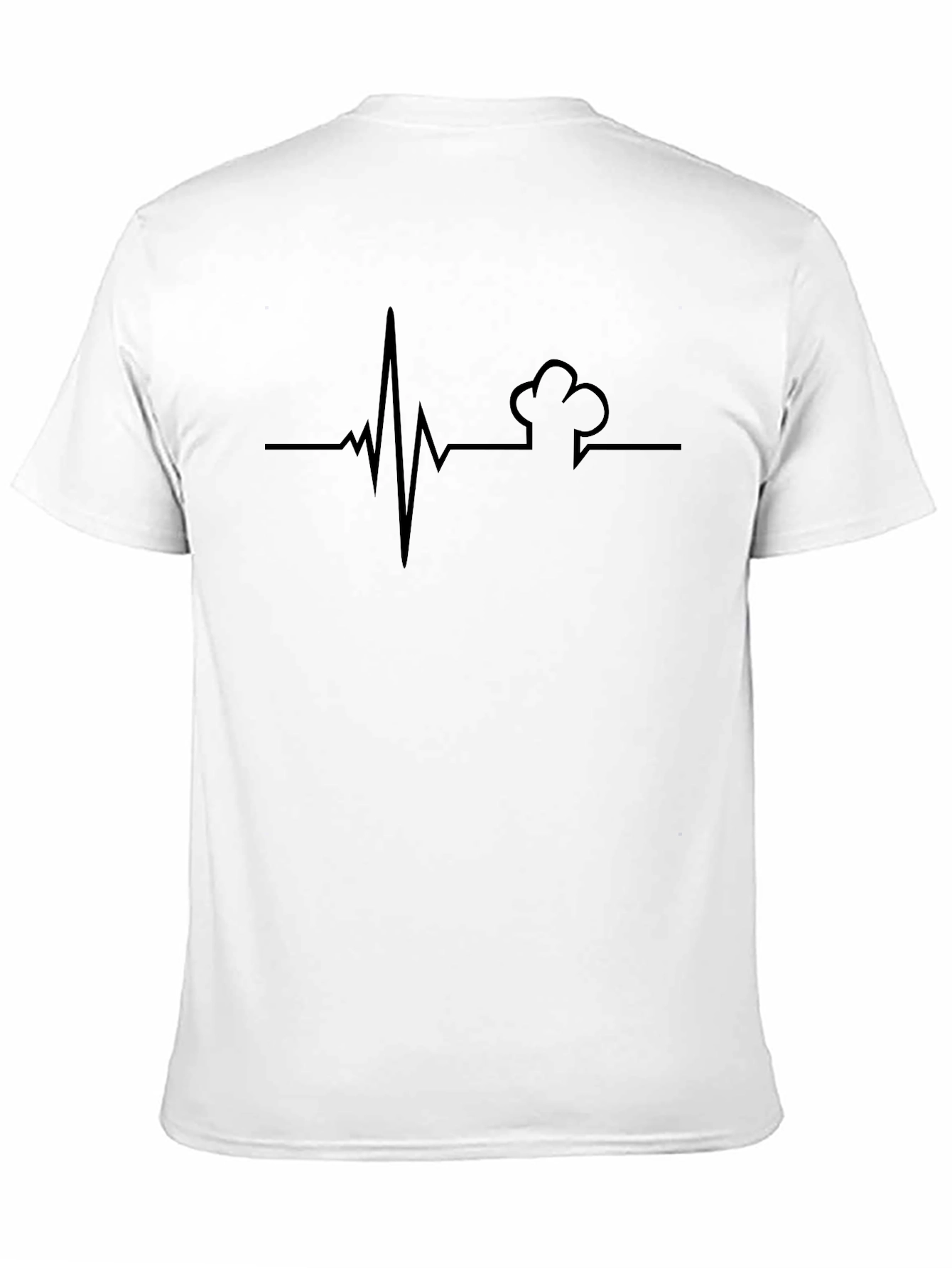 Black Chef Heartbeat T-Shirt - Culinary Passion Tee view 11