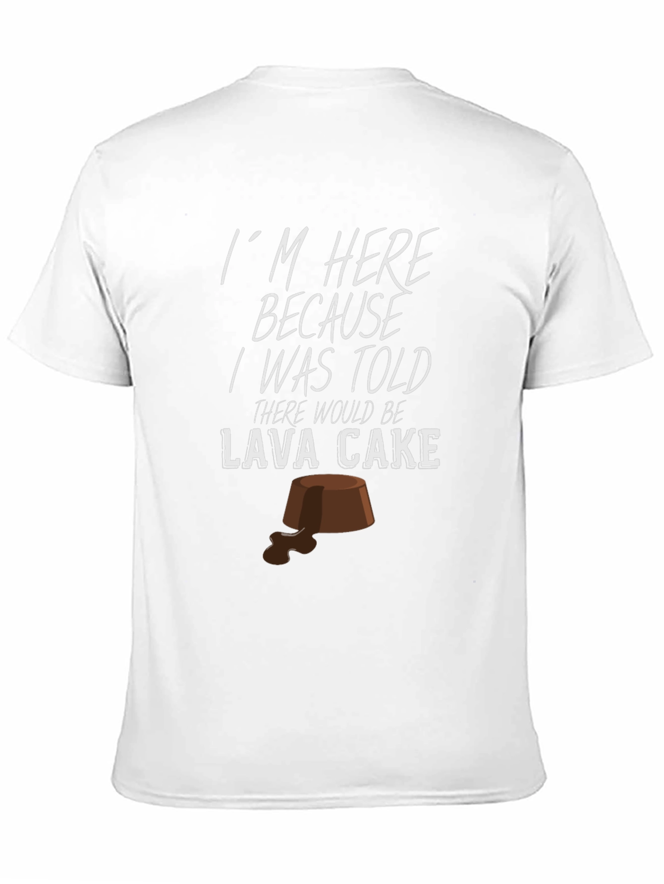 Black Lava Cake T-Shirt - Funny Foodie Tee view 11