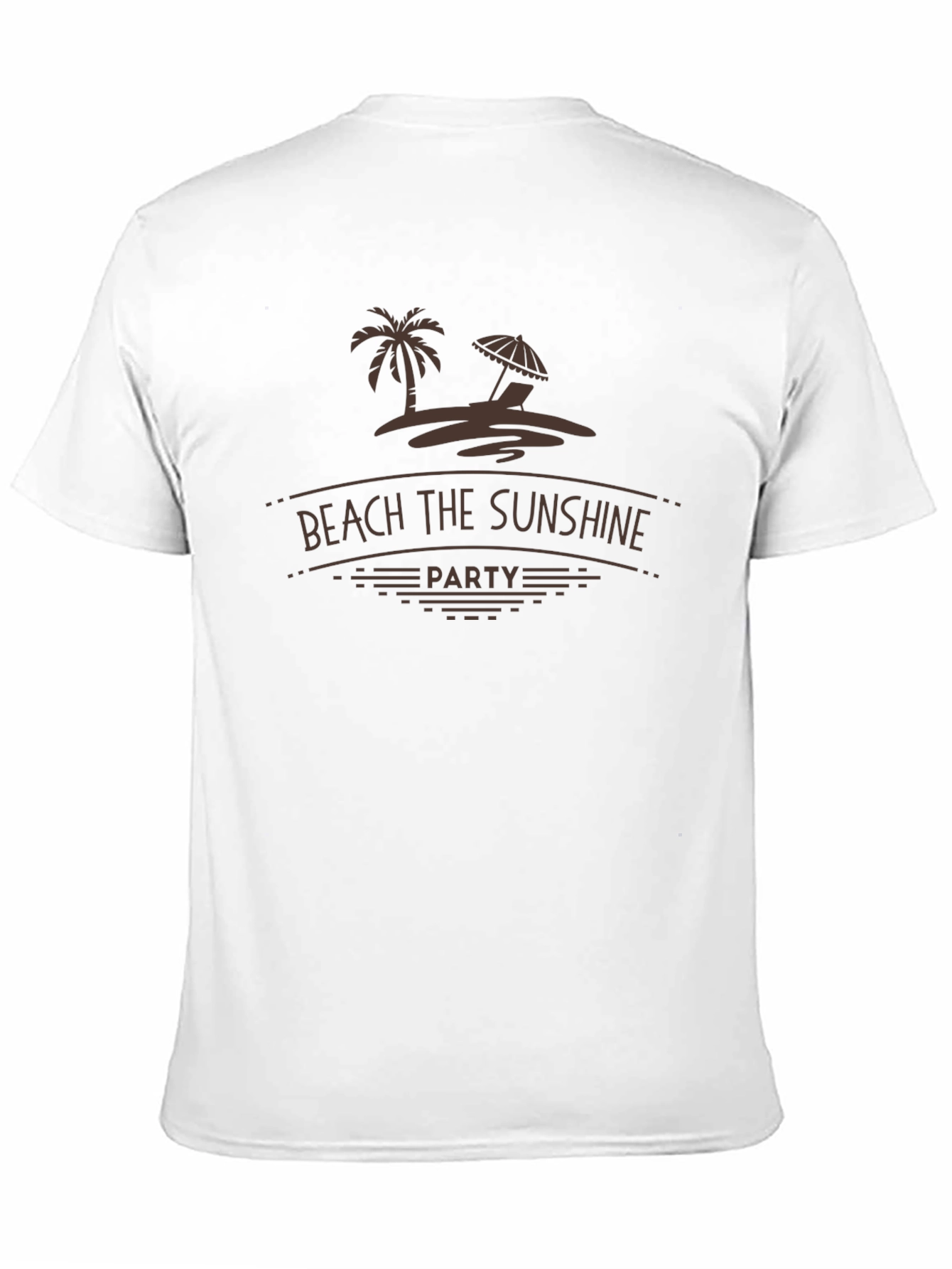 Black Beach Sunshine Party T-Shirt view 11