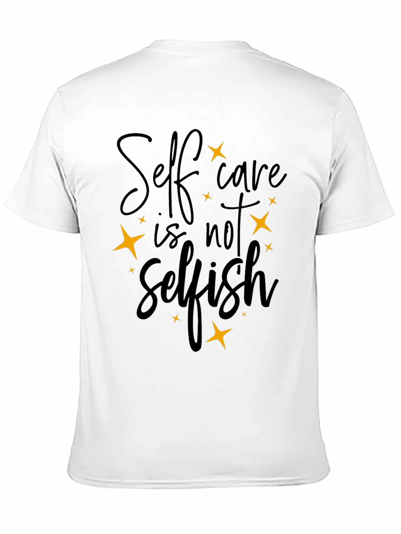 Black Self-Care T-Shirt: Black Motivational Tee view 11