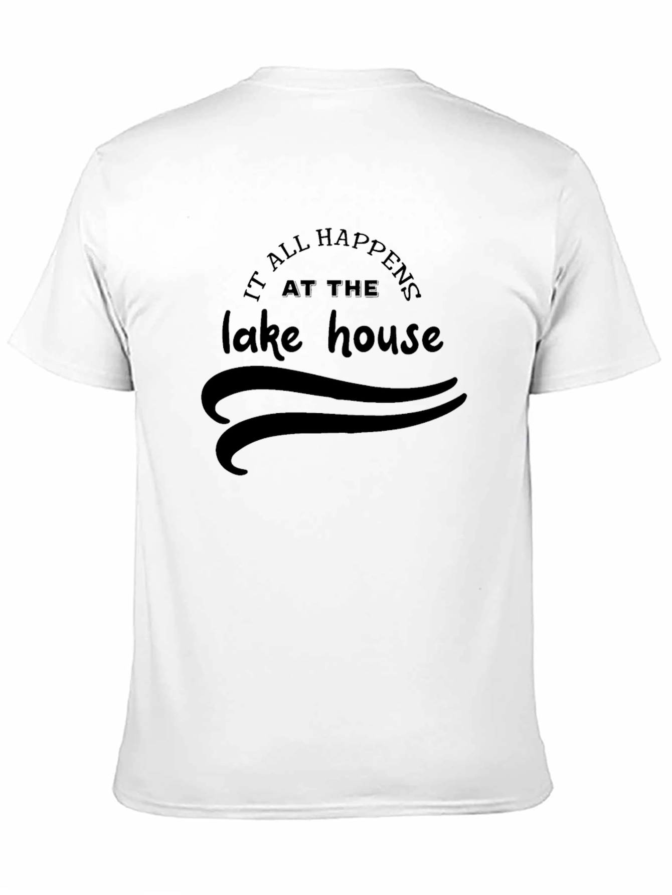 Black Lake House T-Shirt - Vacation Mode Ready view 11