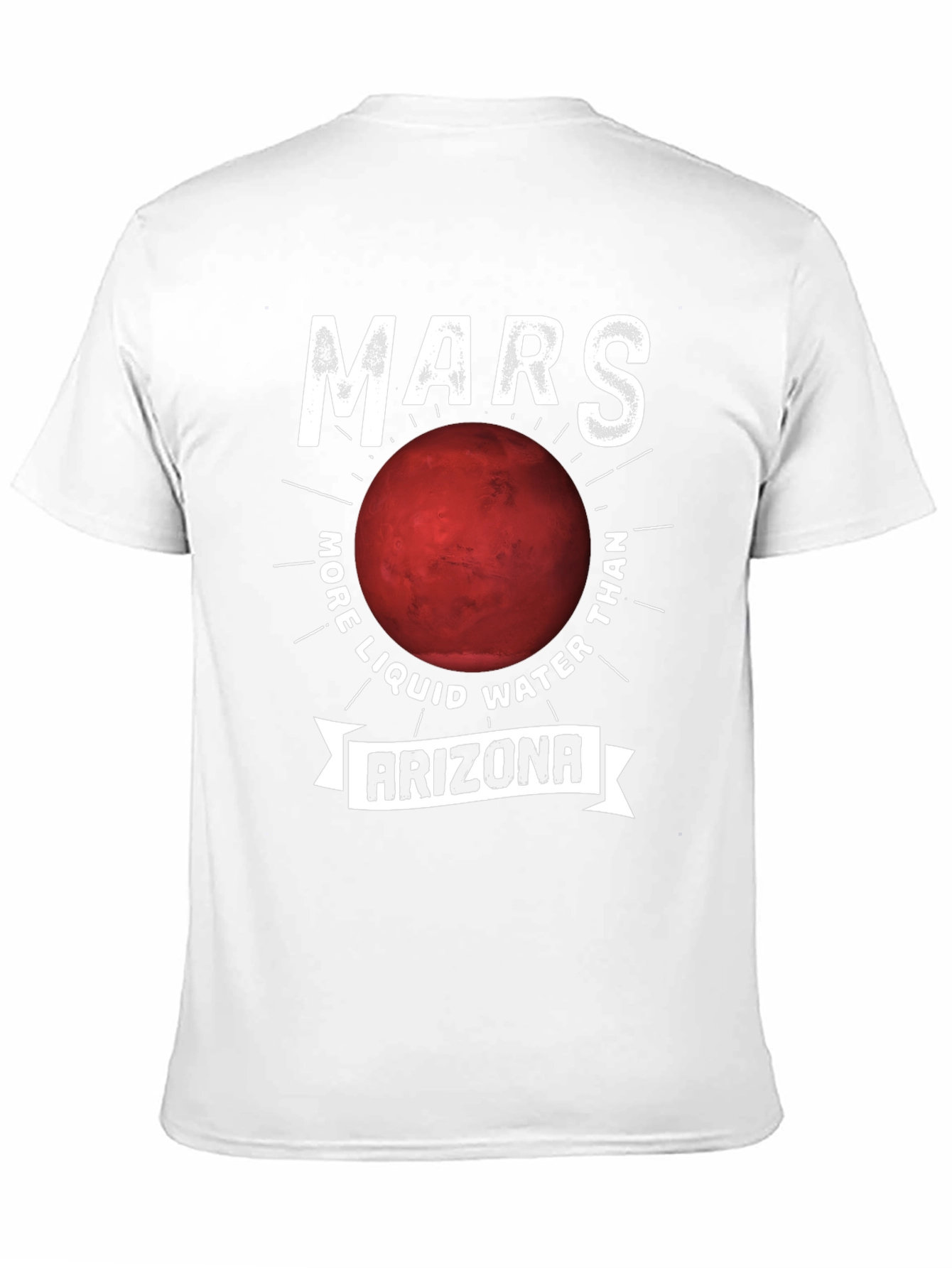 Black Mars Arizona Graphic T-Shirt - Funny Space Tee view 11