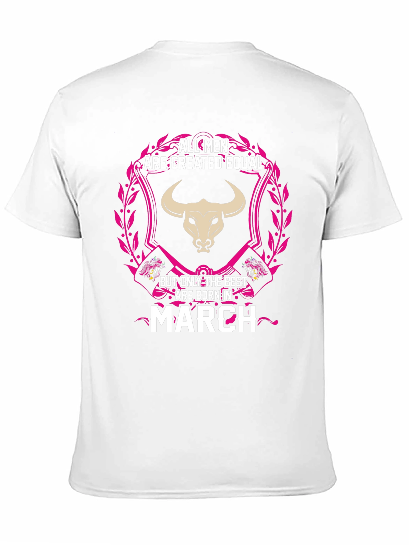 Black Men's March Birthday T-Shirt - All Men Are Created Equal view 11