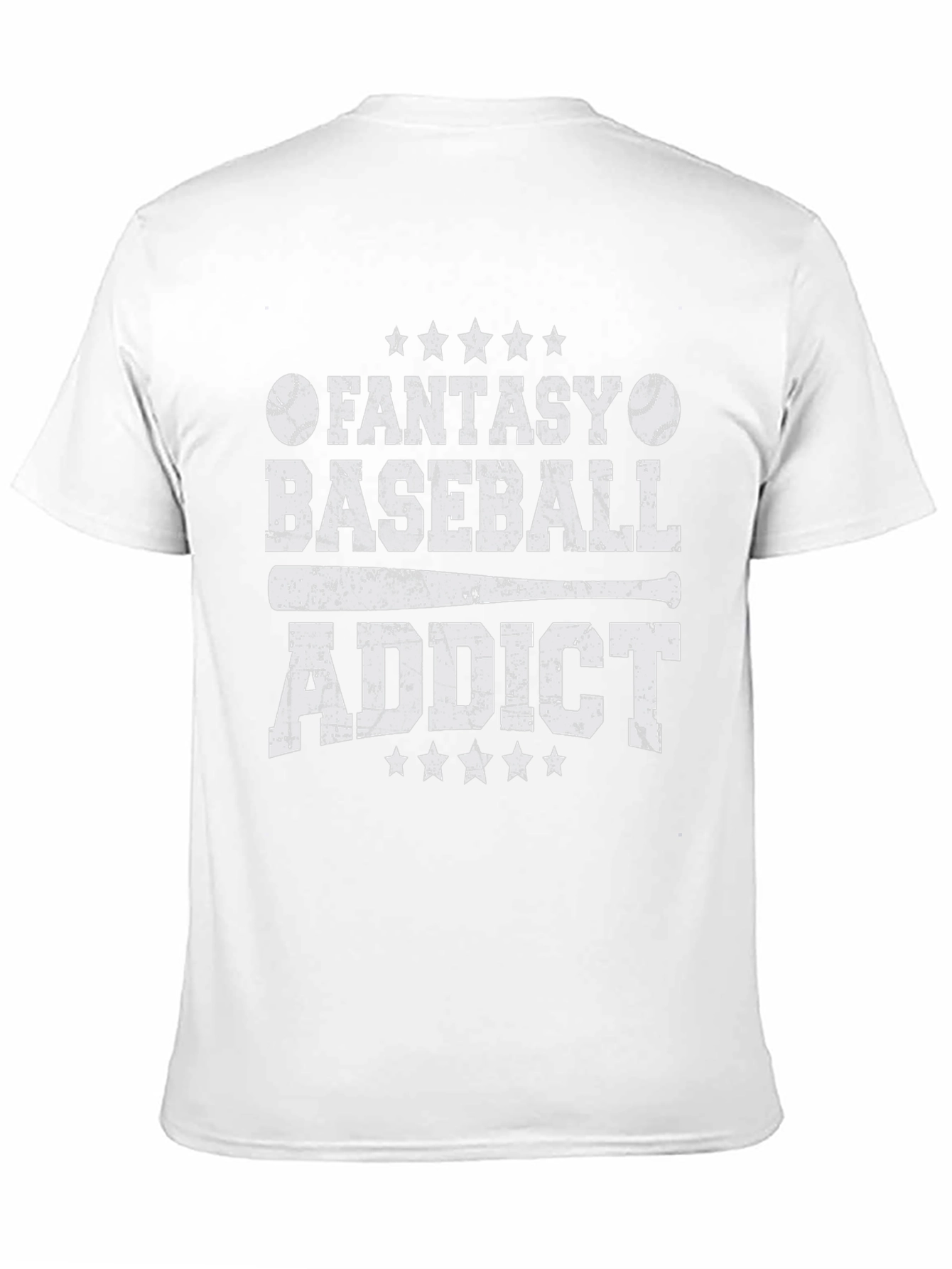 Black Fantasy Baseball Addict Graphic Tee view 11